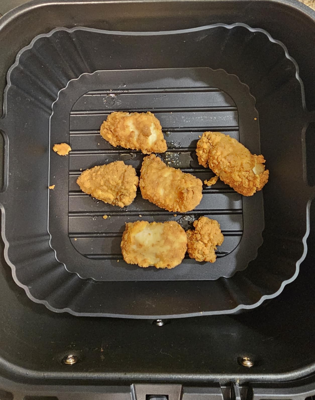 Square Silicone Air Fryer Liners 2 Pack, Compatible with Ninja AF141 181, 8.5 Inch Air Fryer Liners for COSORI 5-6.5 QT, Reusable Silicone Basket, Air Fryer Accessories - Customer Photo 1