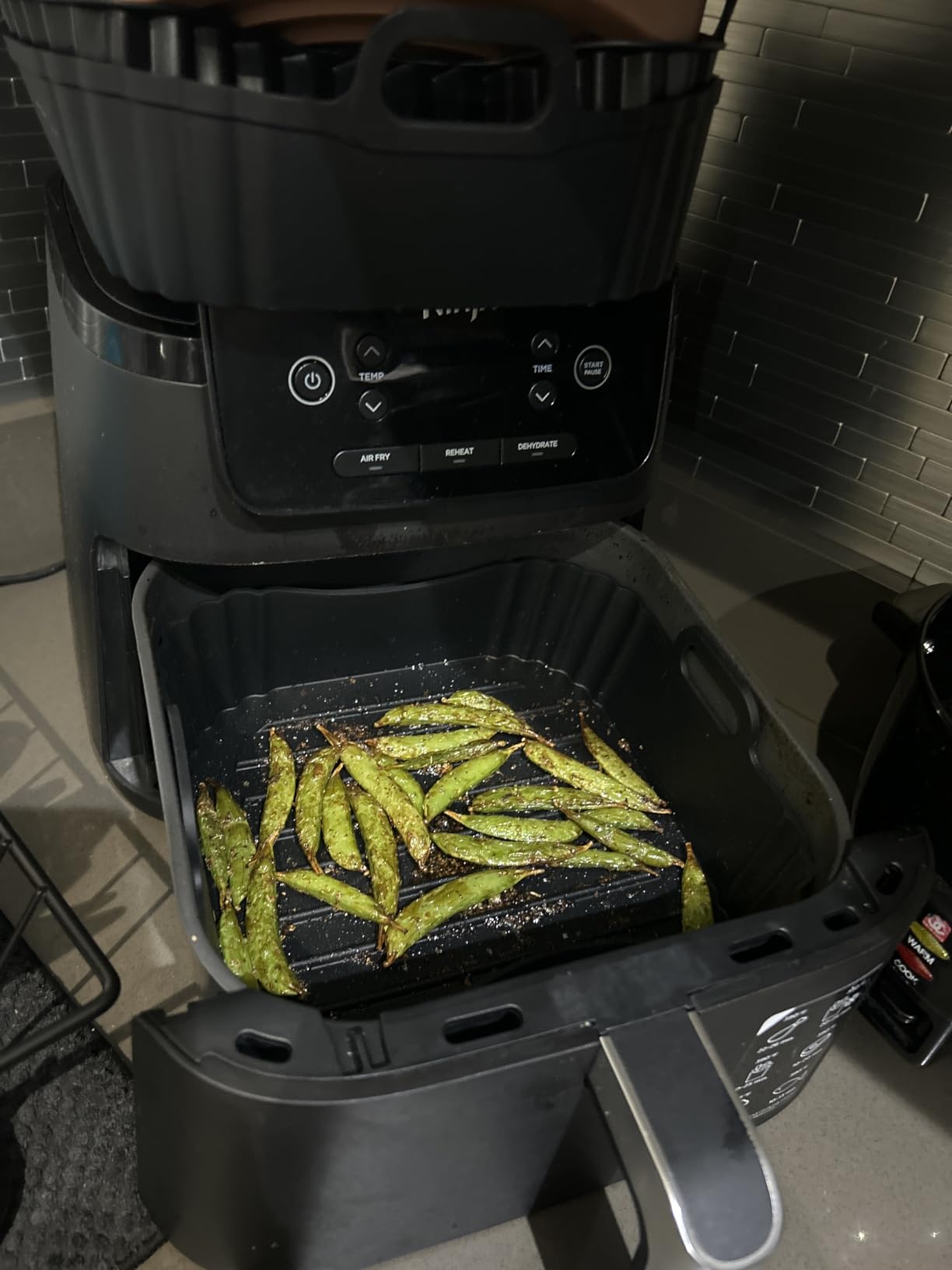Square Silicone Air Fryer Liners 2 Pack, Compatible with Ninja AF141 181, 8.5 Inch Air Fryer Liners for COSORI 5-6.5 QT, Reusable Silicone Basket, Air Fryer Accessories - Customer Photo 2