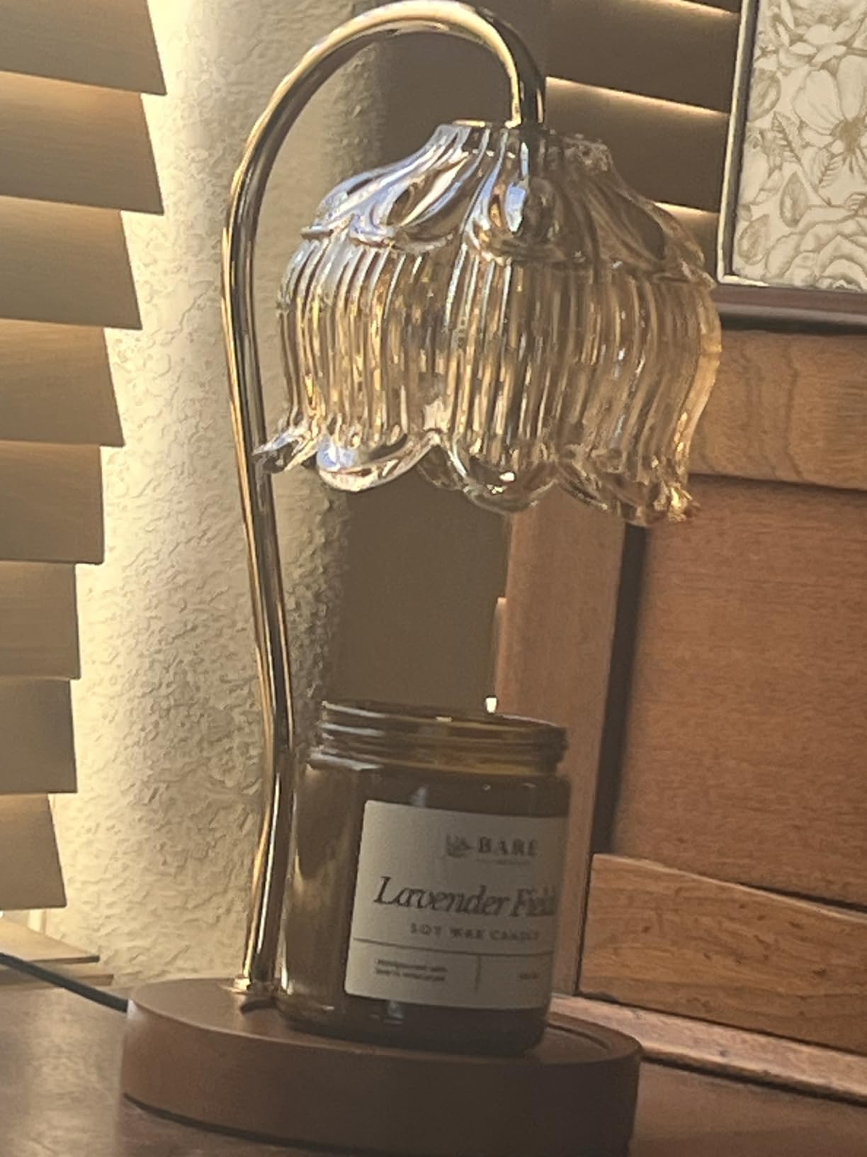 Bare Botanics Warm Vanilla Oak 9oz Soy Candle - 100% Plant-Based Fragrance Oils - Premium, Non-Toxic Candle - Softly Scented Natural Soy Wax - Handpoured in WI - 40 Hrs Long Burning & Ready to Gift - Customer Photo 1