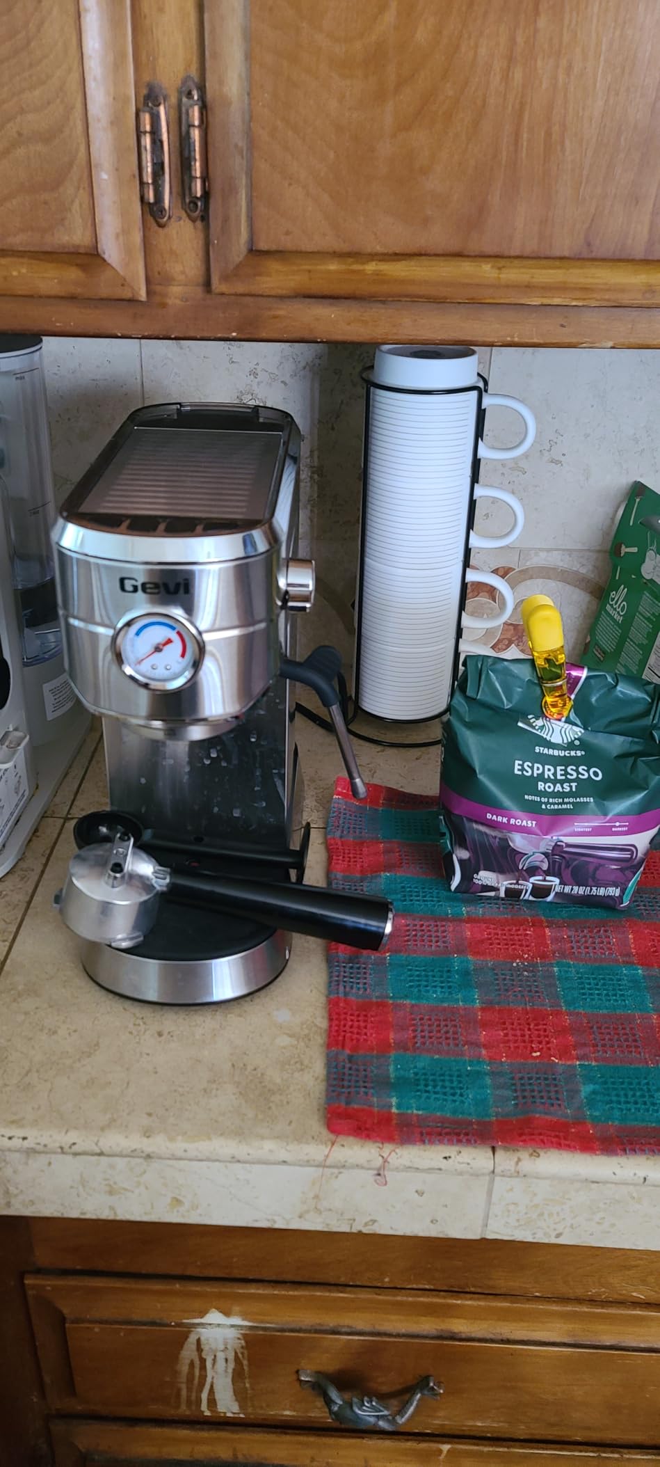 Gevi Commercial Espresso and Coffee Makers, Professional 20 Bar Espresso Maker with Milk Frother, Stainless Steel Expresso Coffee Machines for Home, Compact Cappuccino Machine, Great Gift Customer Review Gevi Commercial Espresso and Coffee Makers, Professional 20 Bar Espresso Maker with Milk Frother, Stainless Steel Expresso Coffee Machines for Home, Compact Cappuccino Machine, Great Gift - Customer Photo 1