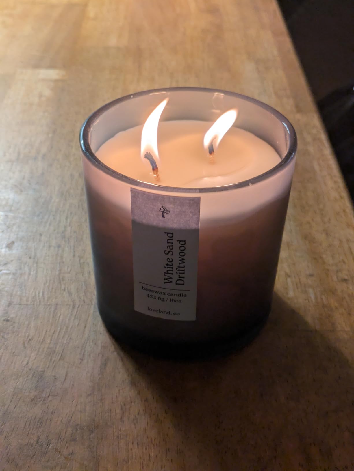 Aspen & Oak Luxury Beeswax Candle, 16oz | Long Burning Pure Beeswax Candles, Non Toxic, Natural, Clean, Scented Organic Candles, Glass Jar, Cork Lid - White Fir Sandalwood - Customer Photo 3