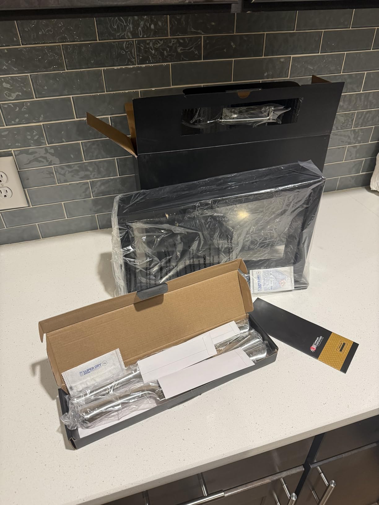 Cuisine::pro Damashiro Knife Block (Hiryu, 10-Piece Set) - Premium Japanese Steel Knife Set with Acacia Wood Block & Tempered Glass Window - Damascus-Inspired Blade - Customer Photo 1