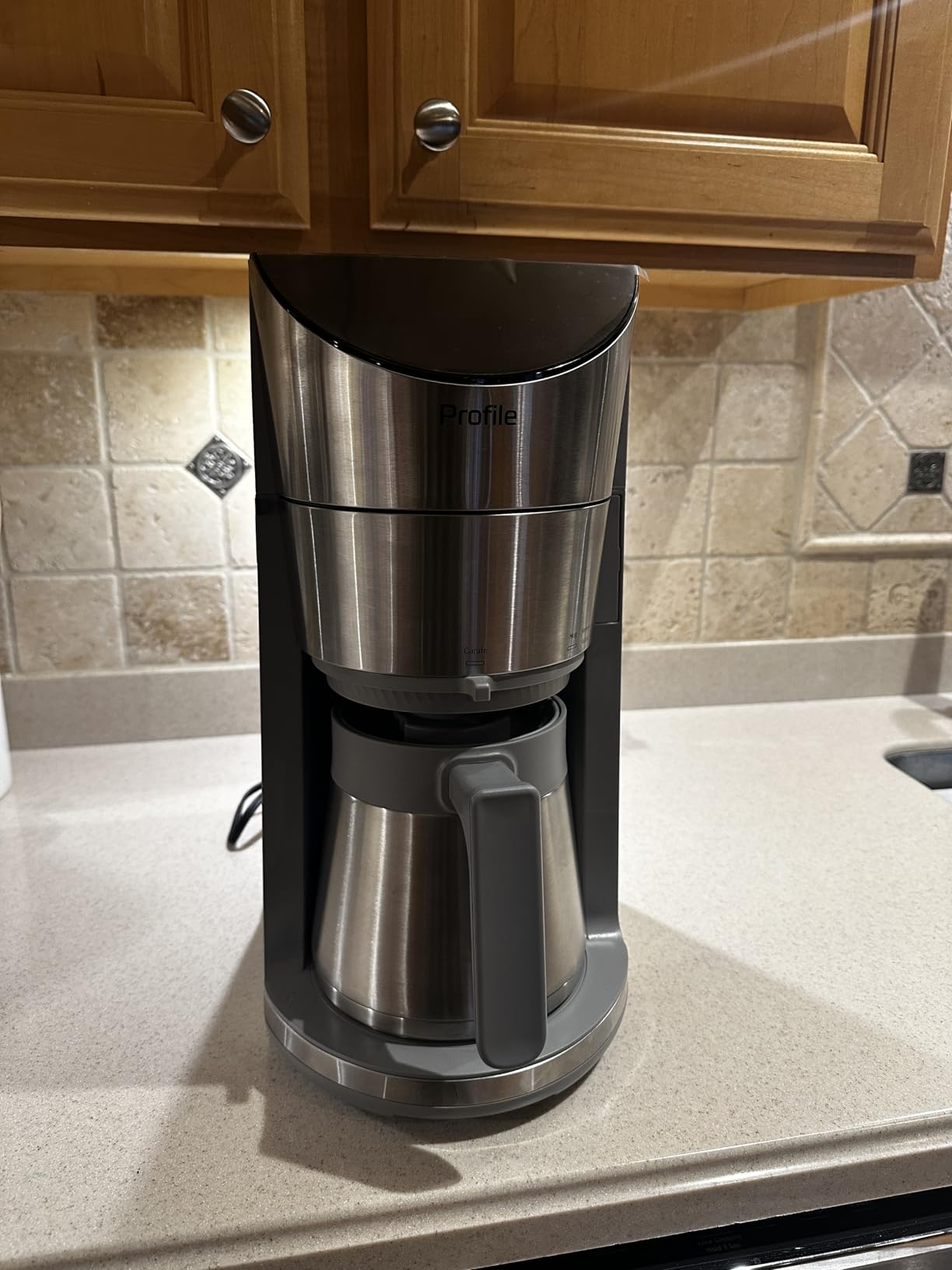 GE Profile Smart Grind & Brew Coffee Maker w/Podless Single Serve, 90oz Water Reservoir, 10 Cup Thermal Carafe, Voice Control, Adjustable Burr Grinder, SCA Certified, Barista-Quality, Stainless Steel - Customer Photo 3