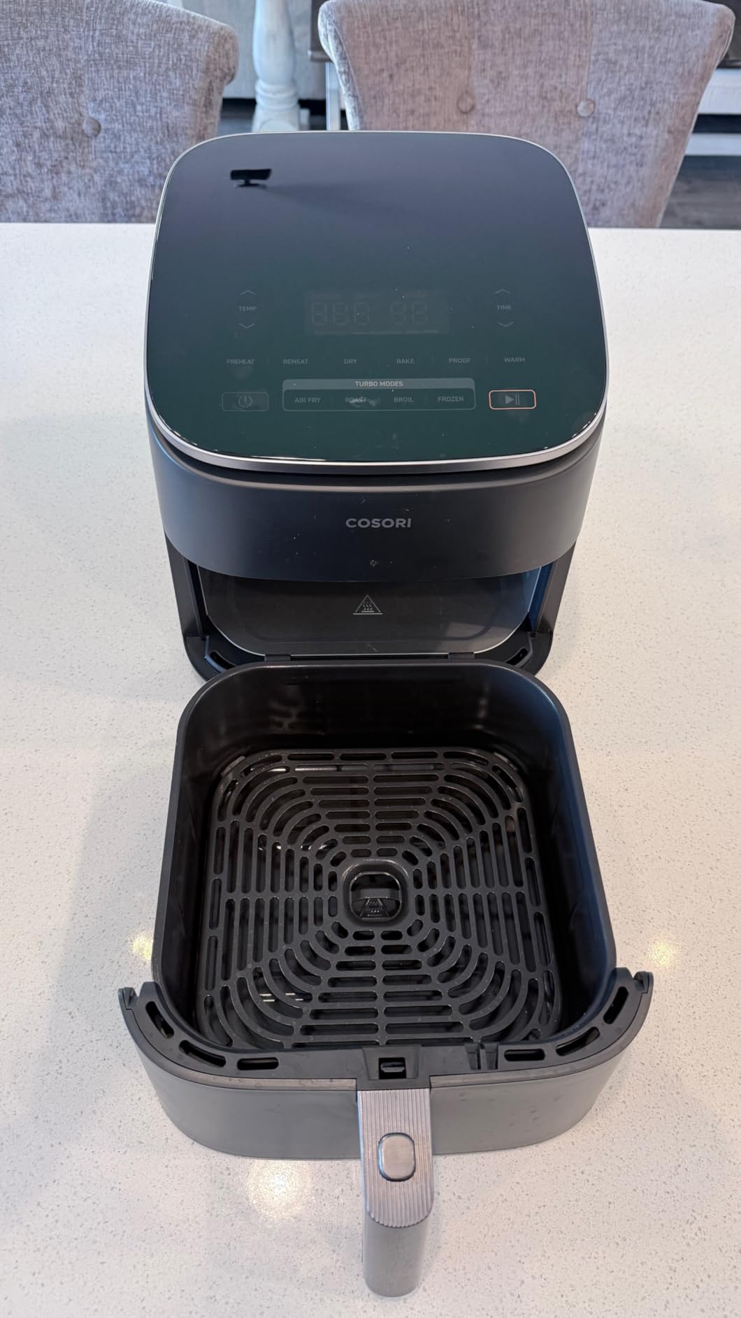Cosori 9-in-1 TurboBlaze Air Fryer 6 Qt, Smart Control, 90 degree to 450 degree F, Shake Reminders, Precise Heating for Even Results, Air Fry, Roast, Bake, Broil, Dry, Frozen, Proof, Reheat, Keep Warm, 120V, Cream Customer Review Cosori 9-in-1 TurboBlaze Air Fryer 6 Qt, Smart Control, 90 degree to 450 degree F, Shake Reminders, Precise Heating for Even Results, Air Fry, Roast, Bake, Broil, Dry, Frozen, Proof, Reheat, Keep Warm, 120V, Cream - Customer Photo 1
