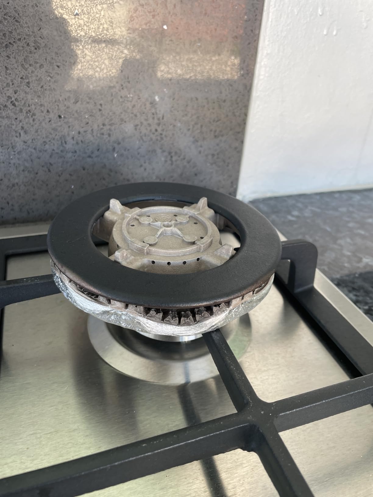 VEVOR 36 inch Gas Cooktop 5 Burners Gas Stove Top, Max 38300BTU Built-in Stainless Steel Stove Top LPG/NG Convertible Dual Fuel Cooktop Stoves with SABAF Dual-Ring Burner for Kitchen Apartment Rvs - Customer Photo 4