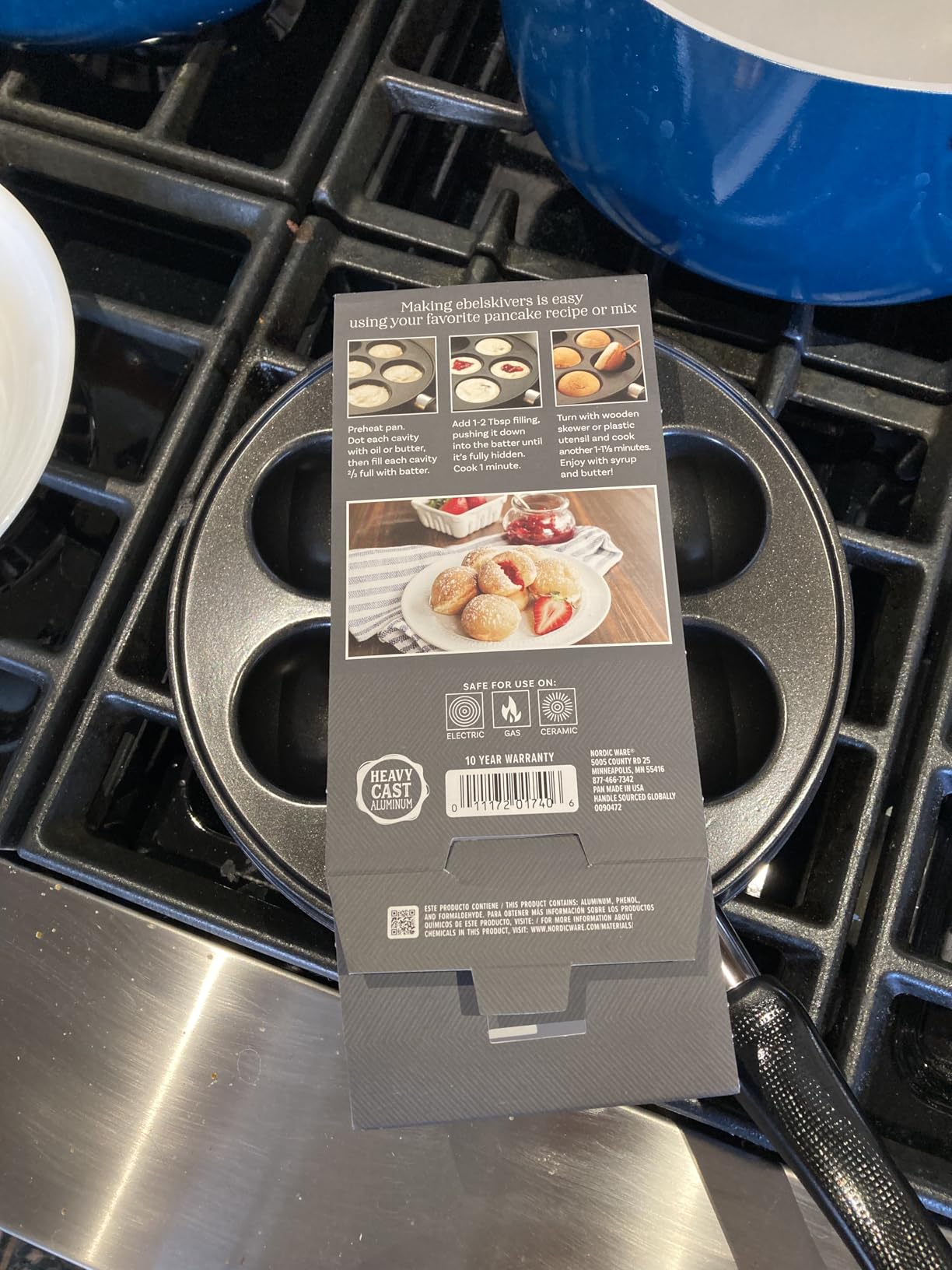 Nordic Ware Danish Ebelskiver Pan, Black customer photo 2