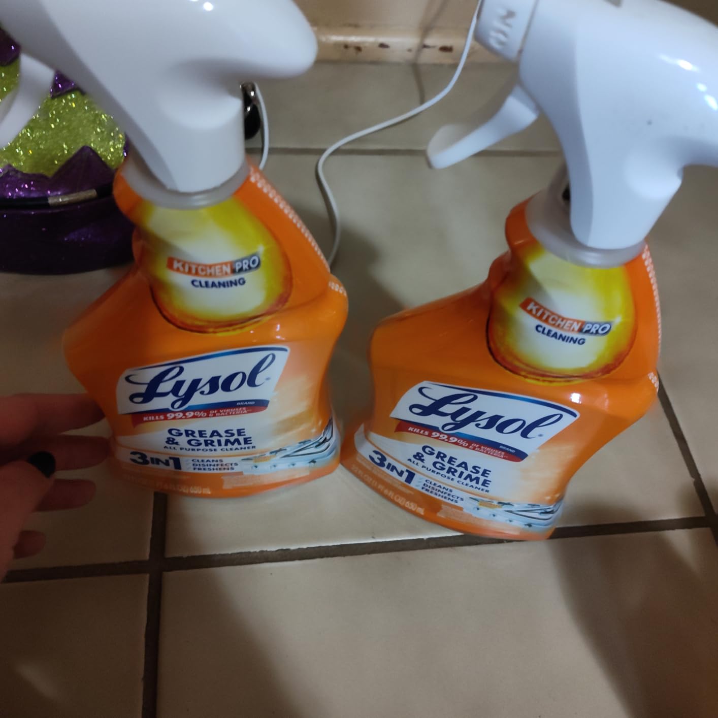 Lysol Pro Kitchen Spray Cleaner and Degreaser, Antibacterial All Purpose Cleaning Spray for Kitchens, Countertops, Ovens, and Appliances, Citrus Scent, 22oz customer photo 1