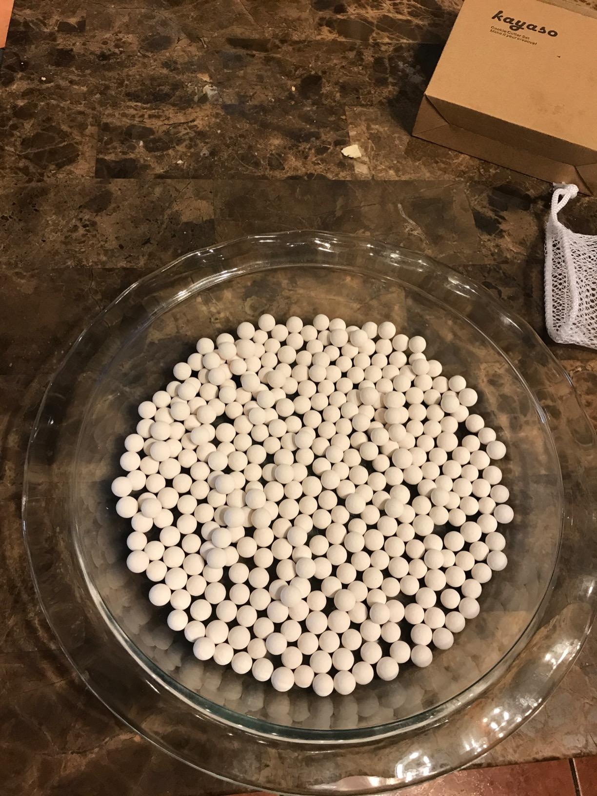 R&M International Ceramic Pie Weights, 1 lb. with Mesh Storage Bag customer photo 1