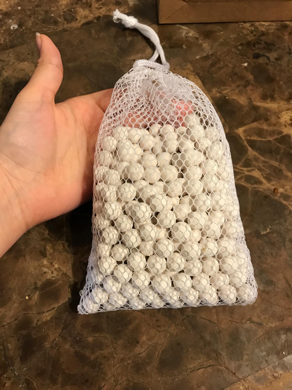 R&M International Ceramic Pie Weights, 1 lb. with Mesh Storage Bag customer photo 2