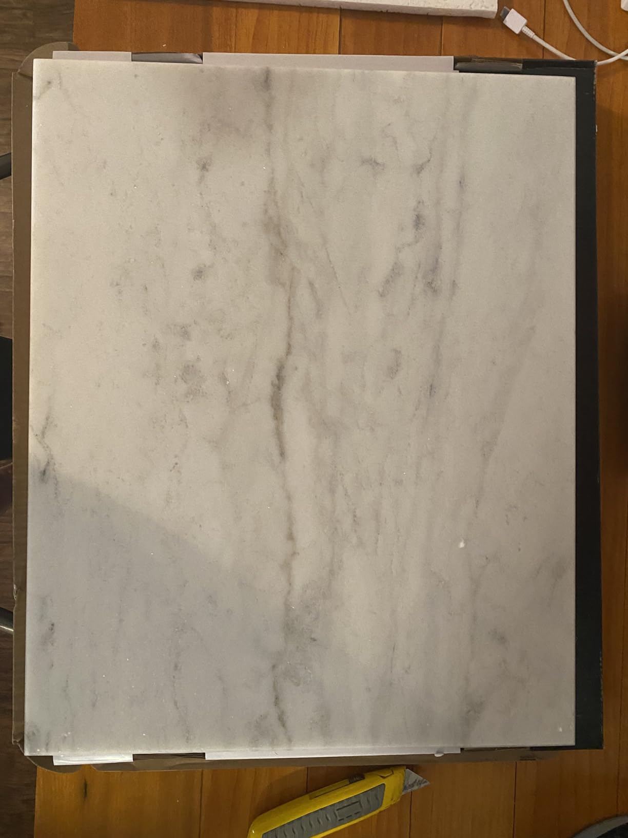 Fox Run 3829 Marble Pastry Board White, 16 x 20 x 0.75 inches customer photo 1