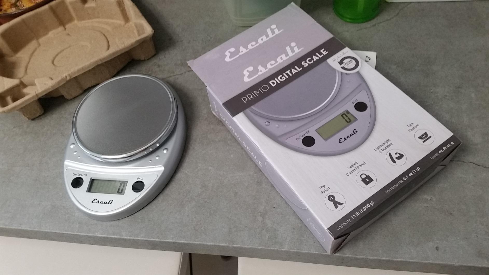 Escali Primo Digital Food Scale Multi-Functional Kitchen Scale and Baking Scale for Precise Weight Measuring and Portion Control, 8.5 x 6 x 1.5 inches, Chrome Customer Review Escali Primo Digital Food Scale Multi-Functional Kitchen Scale and Baking Scale for Precise Weight Measuring and Portion Control, 8.5 x 6 x 1.5 inches, Chrome - Customer Photo 3