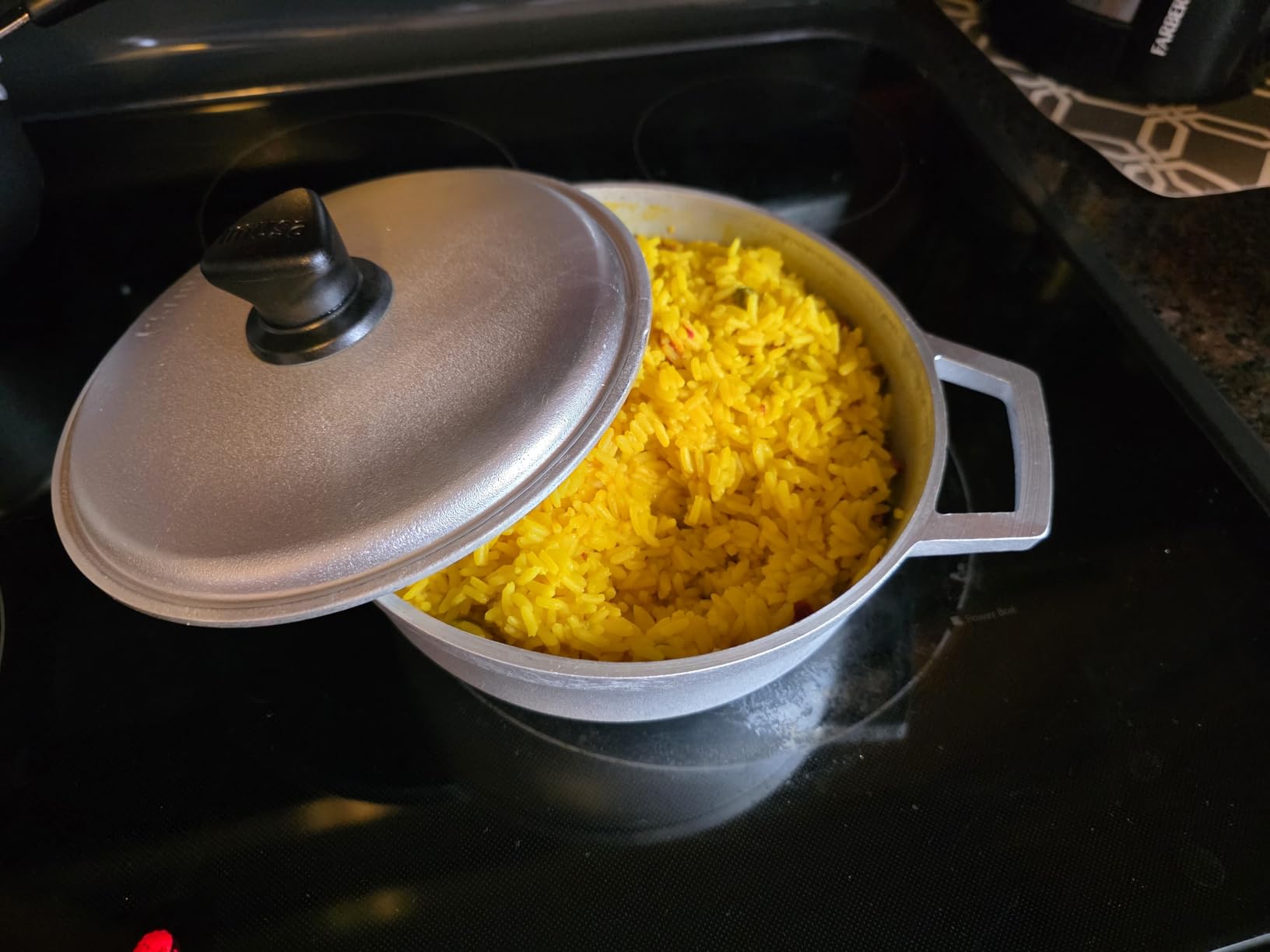 IMUSA 7.5 Quart Traditional Natural Made in Colombia Caldero with Lid for Cooking and Serving,Silver customer photo 1