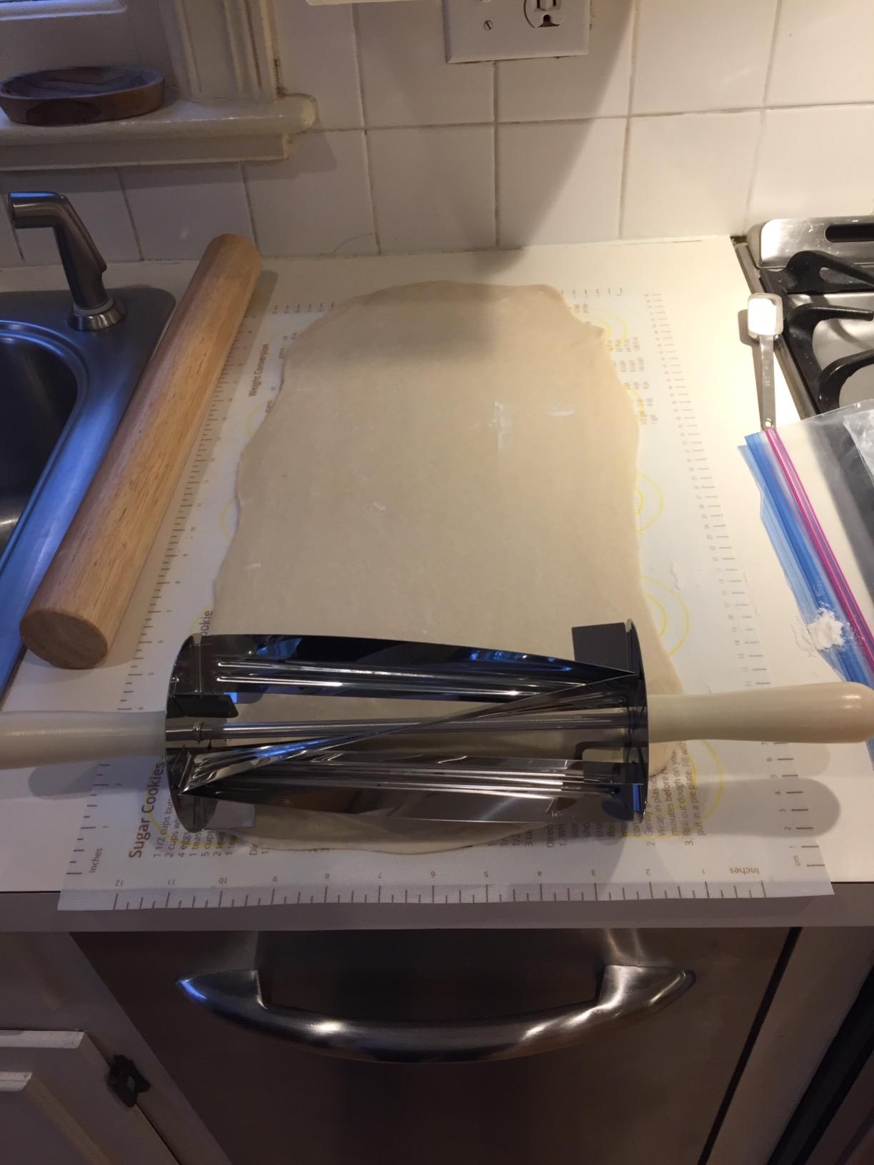 Ateco Stainless Steel Croissant Roller Cutter 15-inches long x 5-inches diameter customer photo 2