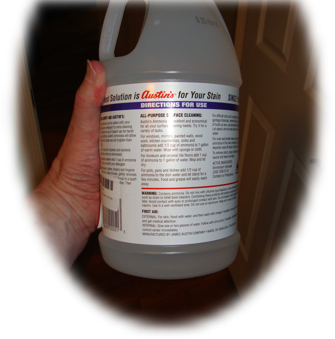 Austin's 00051 Clear Ammonia Multipurpose Cleaner - 64 Ounce - Customer Photo 1