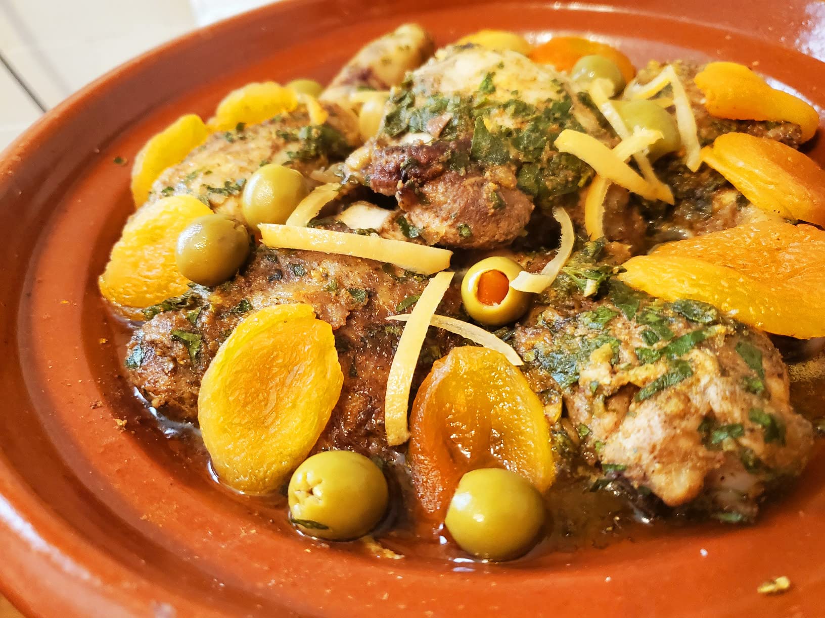 Treasures Of Morocco Moroccan Cooking Tagine, Traditional, Handmade, 10 Inch Diameter, Red, Clay, Round, With Lid customer photo 1