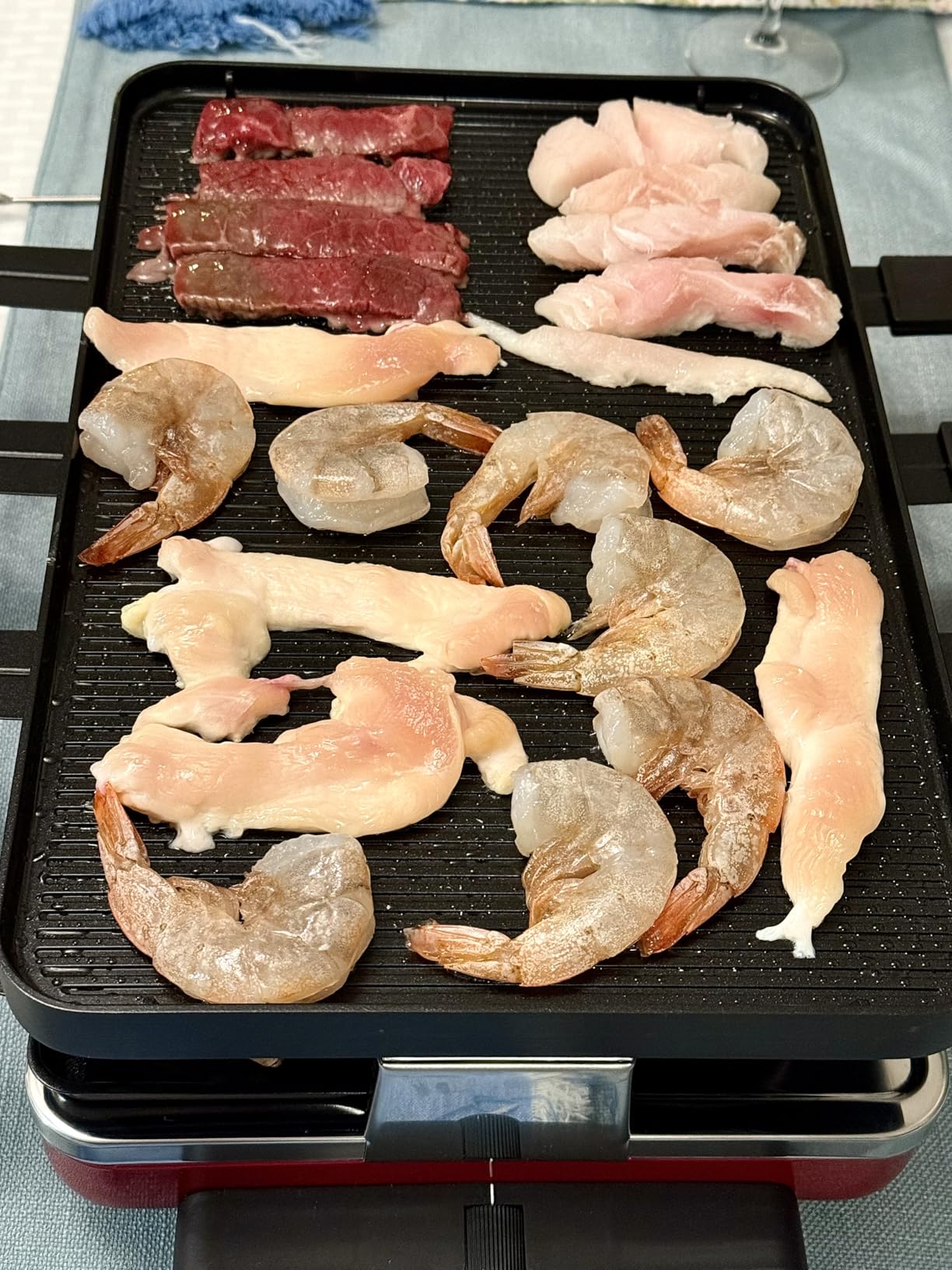 Swissmar Classic 8-Person Raclette Party Grill - Indoor Electric Grill & Griller with Reversible Cast Iron Grill Plate/Crepe Top - Anthracite Black customer photo 2