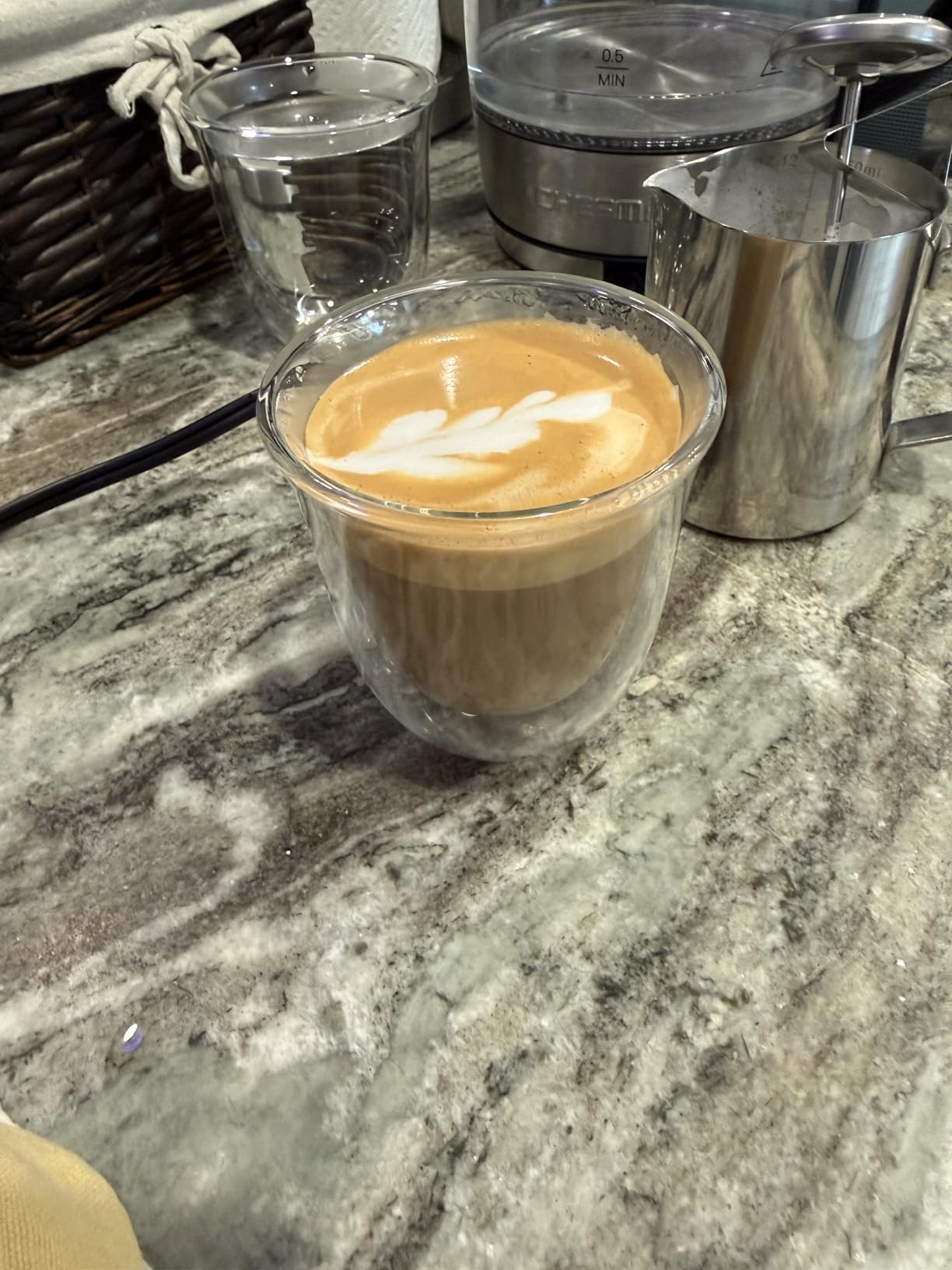 DeLonghi 3oz Espresso Double Wall Thermal Glasses, Set of 2 - Customer Photo 0