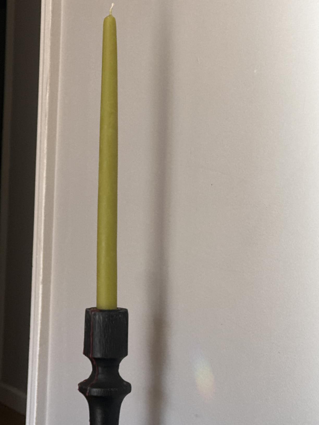 Bluecorn Beeswax Taper Candles, 100% Pure Natural Bees Wax, Pair of 10 Inch Ivory White Tapered Candlesticks, Clean Burning & Dripless, Fragrance Free, Long Lasting, Home Decor, American Made, 1 Count Customer Review Bluecorn Beeswax Taper Candles, 100% Pure Natural Bees Wax, Pair of 10 Inch Ivory White Tapered Candlesticks, Clean Burning & Dripless, Fragrance Free, Long Lasting, Home Decor, American Made, 1 Count - Customer Photo 1