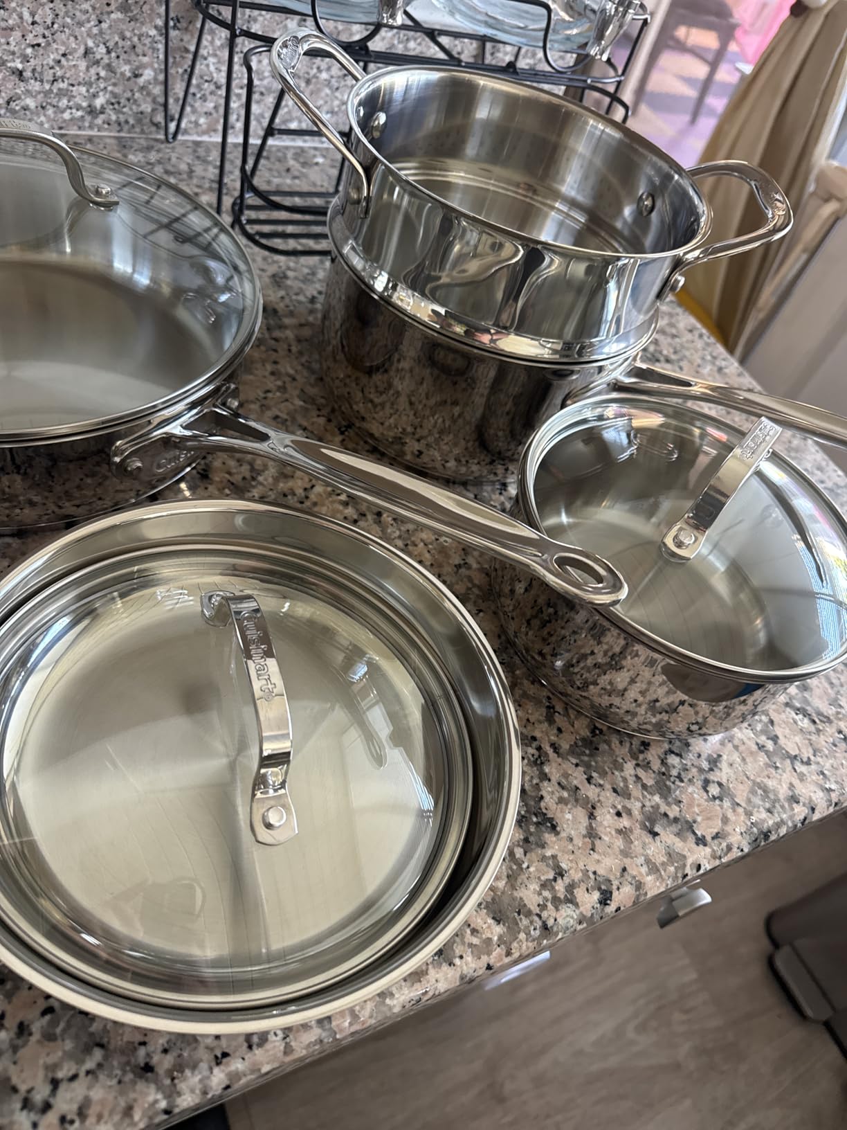 Cuisinart Chef's Classic 11-Piece Stainless Steel Cookware Set, Pots and Pans Cooking Set with Aluminum Encapsulated Base to Heat Quickly and Evenly, Cool Grip Handles, Dishwasher Safe, 77-11G - Customer Photo 2
