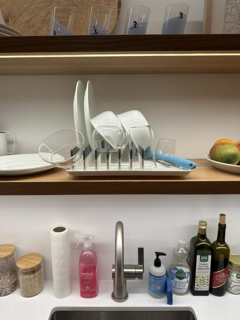OXO Good Grips Compact Dish Rack, Biscuit, 13-3/4 OXO Good Grips Compact Dish Rack, Biscuit, 13-3/4" x 10-3/8" x 3-1/2" h for Storage - Customer Photo 0