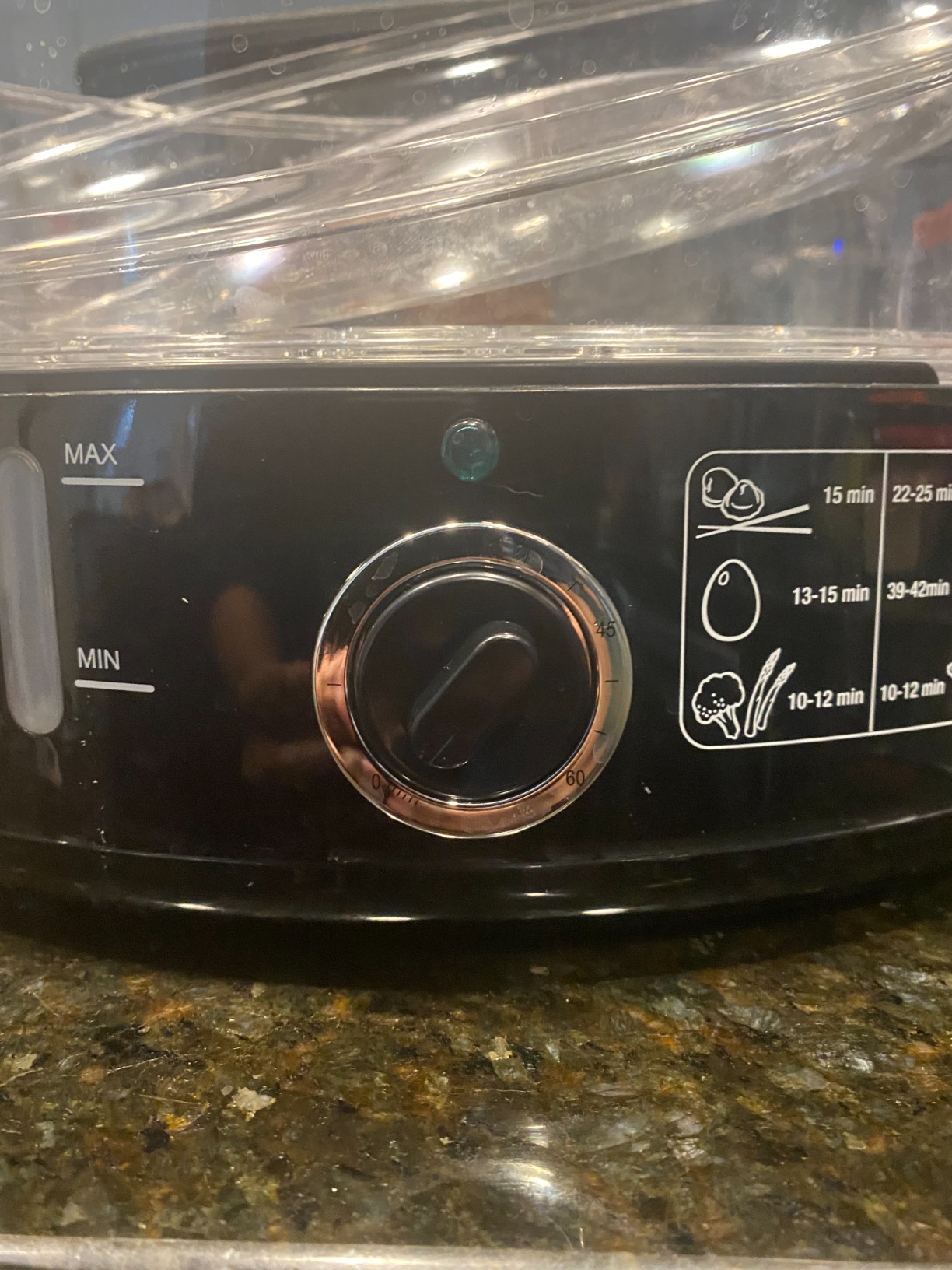 BELLA Two Tier Food Steamer with Stackable Baskets & Removable Base for Fast Simultaneous Cooking - Auto Shutoff & Boil Dry Protection, 7.4 QT, Black customer photo 2