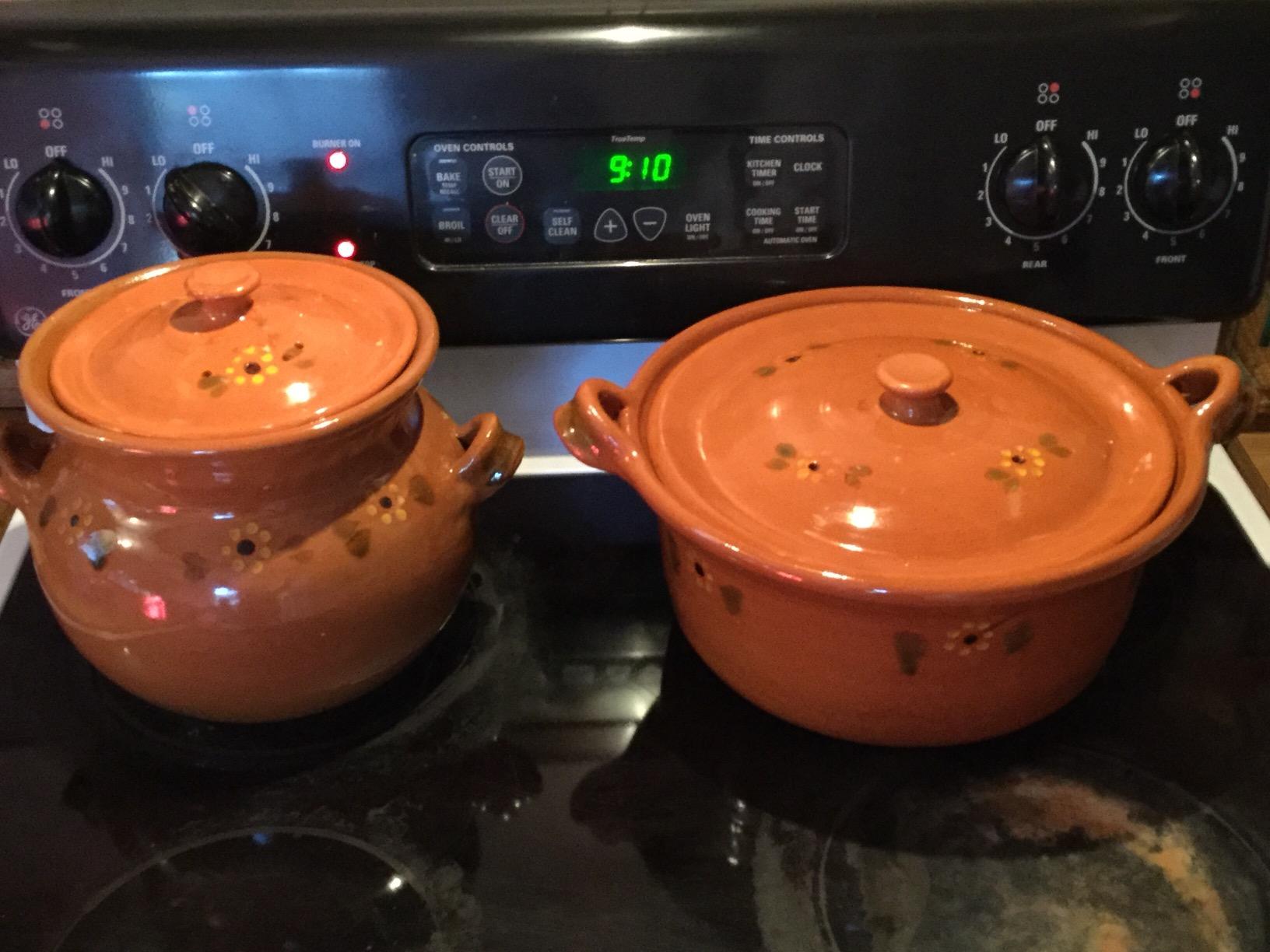 Ancient Cookware, Mexican Clay Lidded Cazuela Pot, Large, Terracotta, 4.5 Quarts - Customer Photo 0