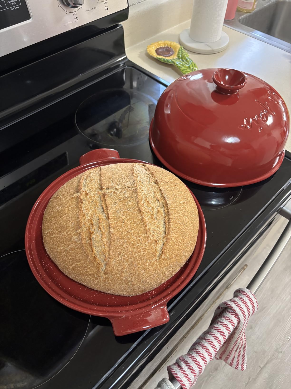 Emile Henry Bread Cloche | Charcoal customer photo 2