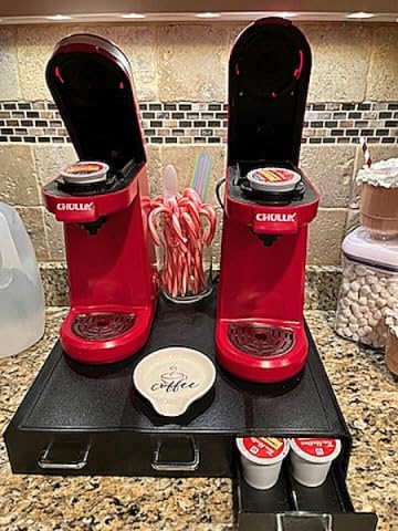 CHULUX Single Serve Coffee Maker for K Capsule, Mini Single One Cup Coffee Machine, Perfect for Small Space, Black - Customer Photo 4