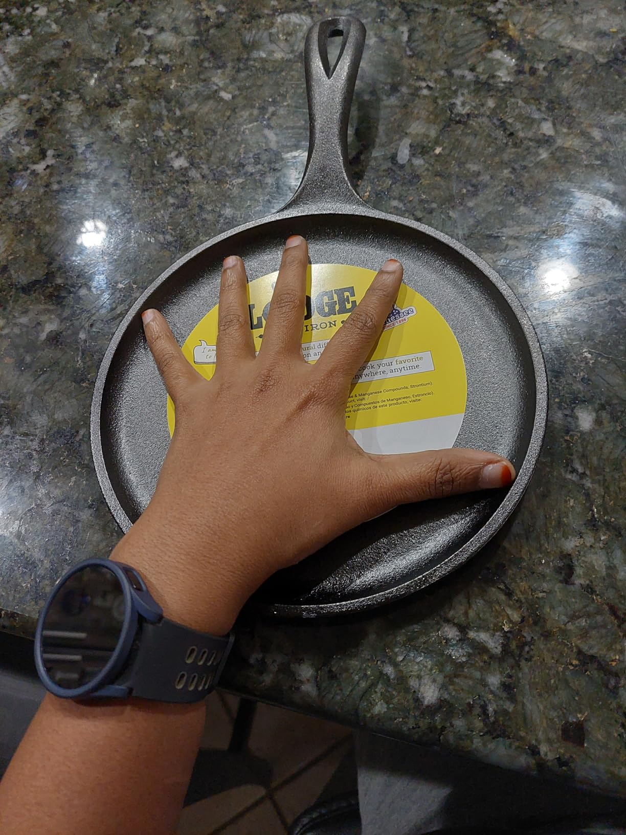 Lodge Cast Iron Griddle - 8 Inch Round Pre-Seasoned Griddle Pan for Pancakes, Tortillas, and More customer photo 2