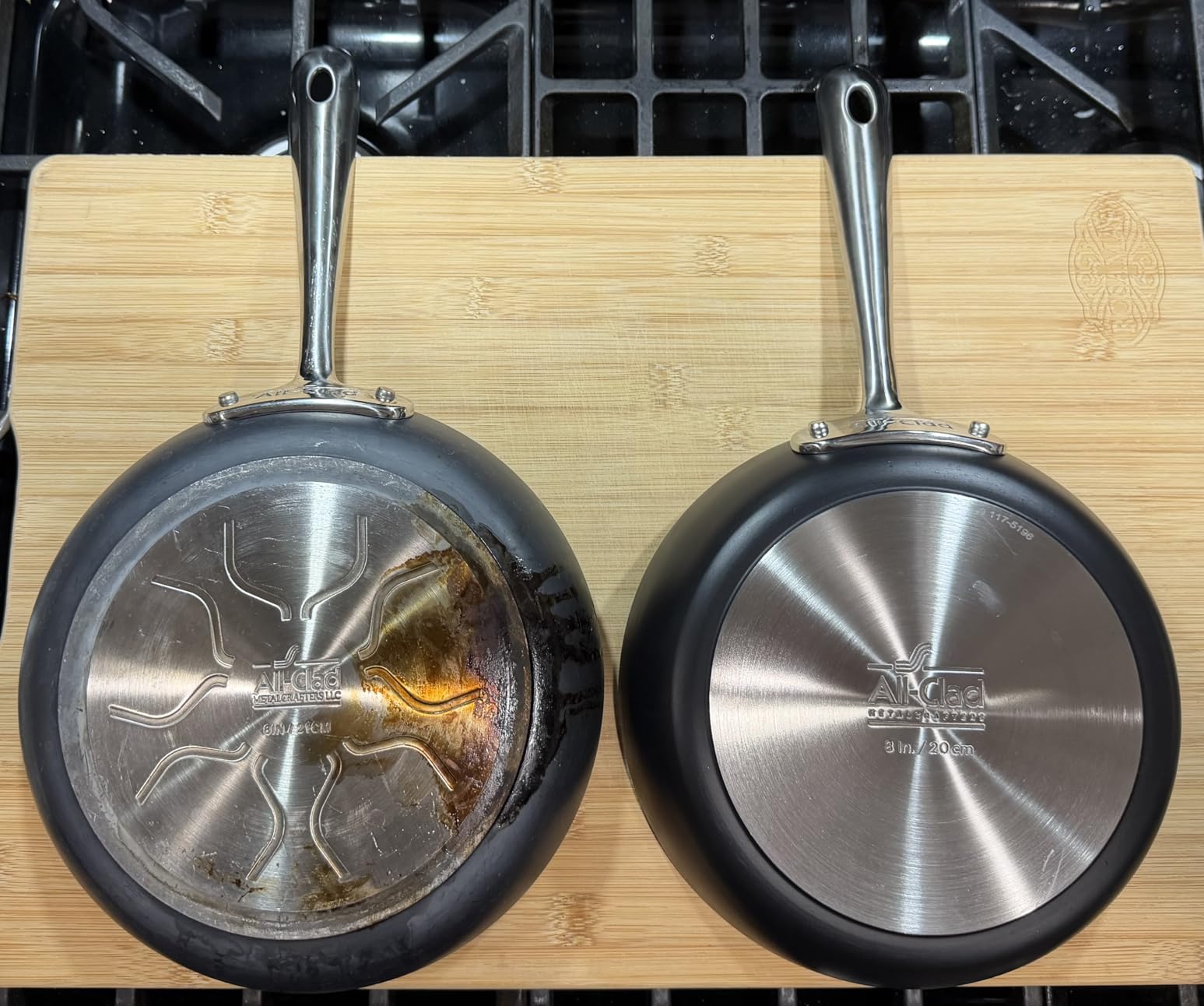 All-Clad HA1 Hard Anodized Non Stick Fry Pan Set 2 Piece, 8, 10 Inch, Induction, Oven Broiler Safe 500F, Pots and Pans Set, Kitchen Frying Pans, Skillets, Premium Cookware, Home, Dishwasher Safe Black - Customer Photo 3
