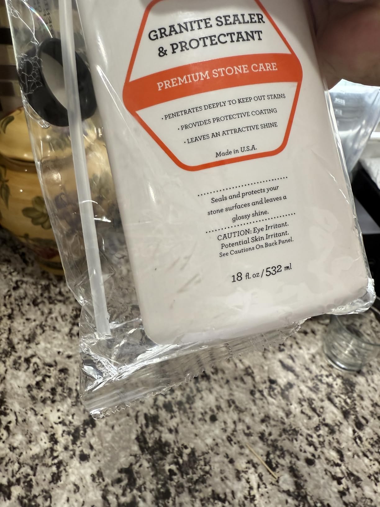 TriNova Granite Sealer & Protector – Best Stone Polish, Protectant & Care Product – Easy Maintenance for Clean Countertop Surface, Marble, Tile – No Streaks, Stains, Haze, or Spots - 18 fl oz - Customer Photo 2
