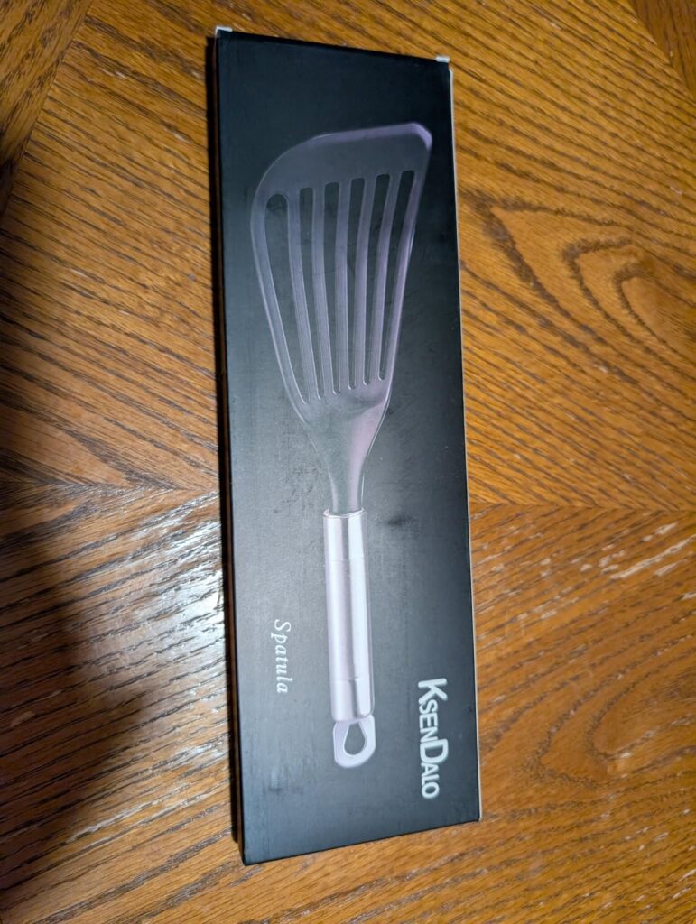 KSENDALO LFGB Certified Nylon Fish Spatula, Slotted Egg Turner for Nonstick Cookware – Flexible Wide Blade Kitchen Flipper for Eggs, Omelets, Pancakes, Dishwasher Safe (Max. 410°F） - Customer Photo 1