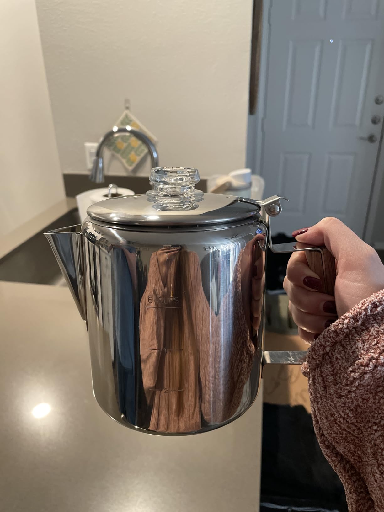 COLETTI Bozeman Percolator Coffee Pot — NO Aluminum or Plastic [9 cup] - Customer Photo 1