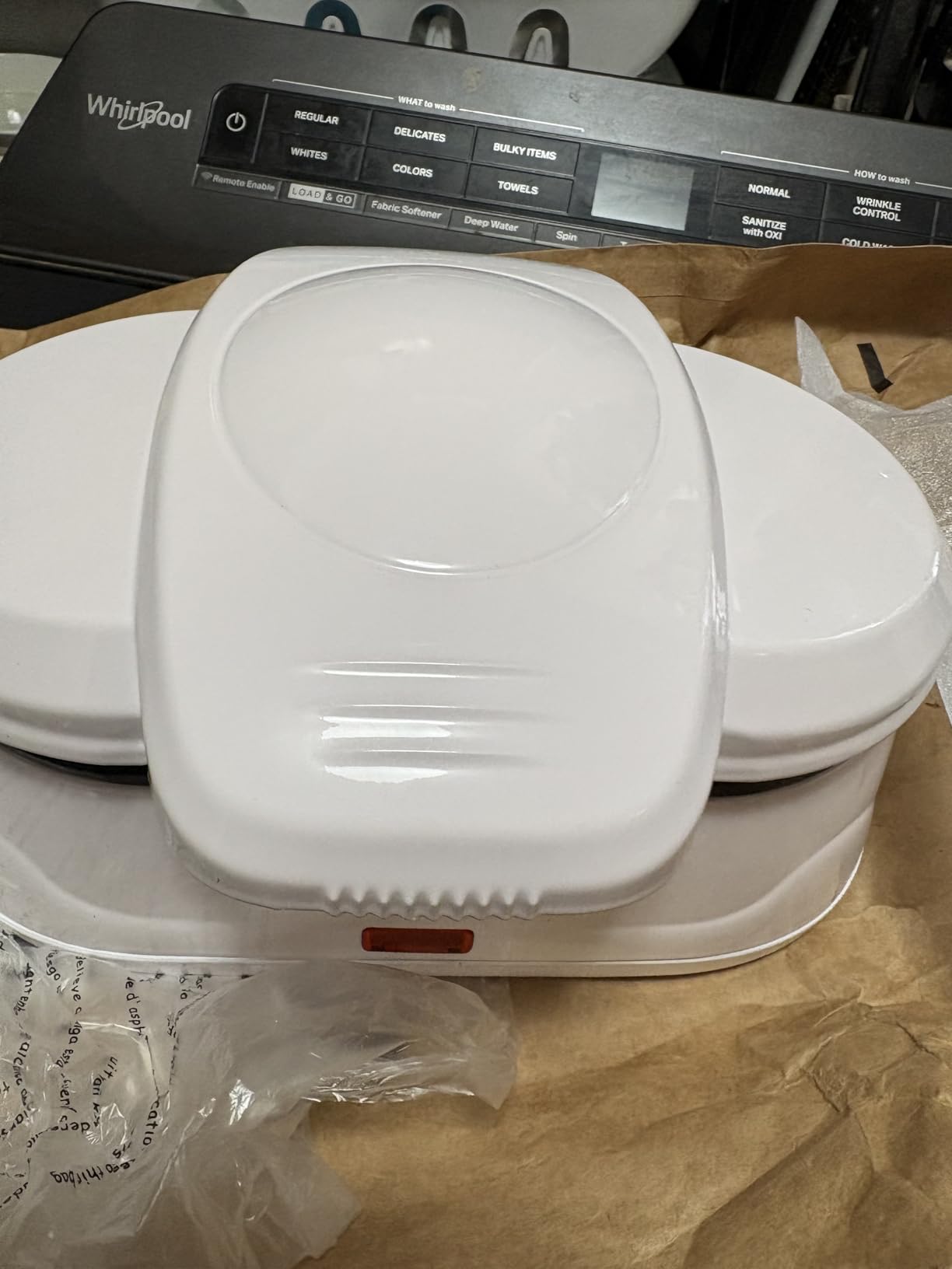 Double Waffle Bowl Maker by StarBlue - White - Make bowl shapes Belgian waffles in minutes | Best for serving ice cream and fruit | Gift ideas 110V 50/60Hz 1200W customer photo 1