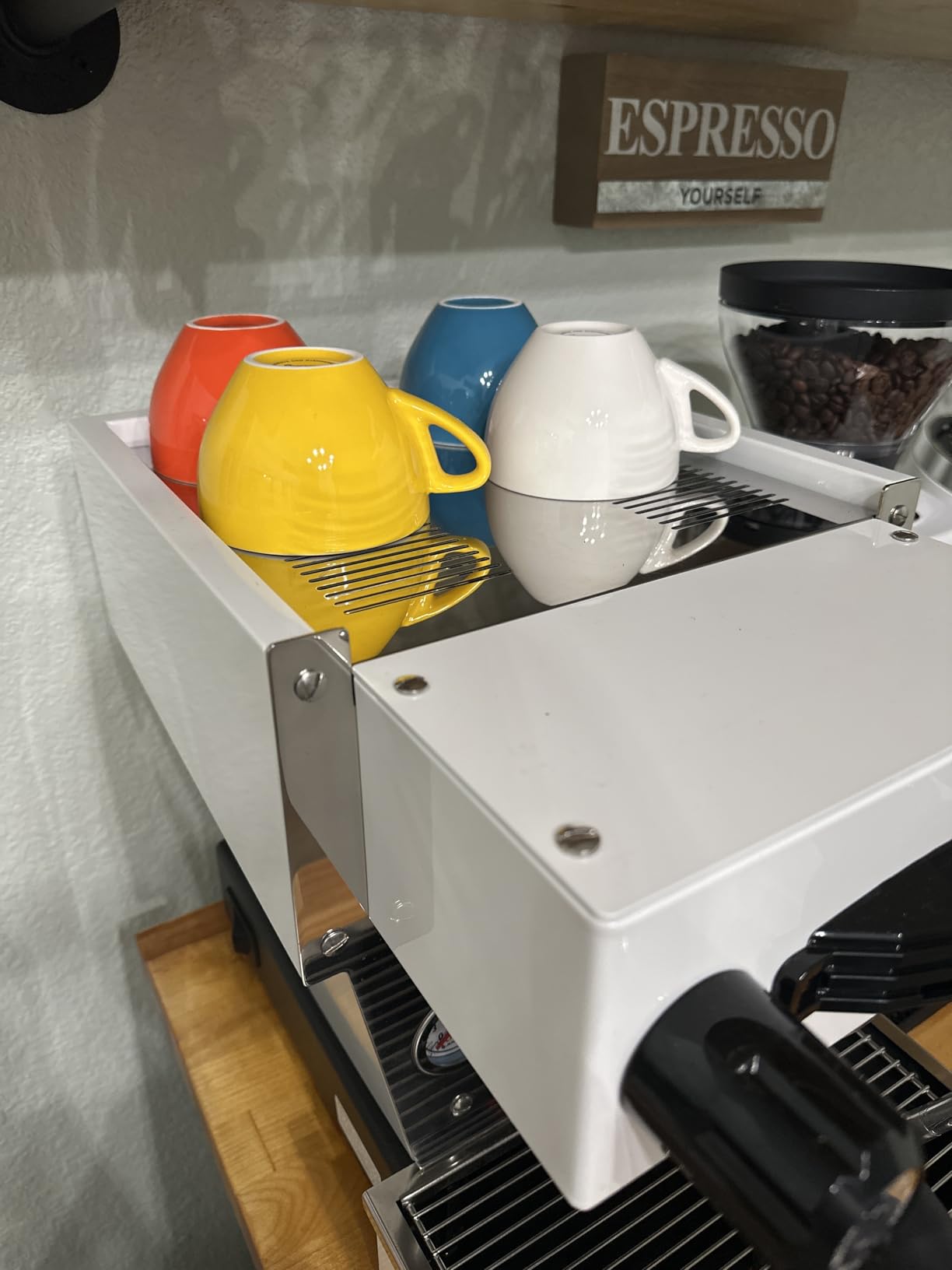 Sweese 2 Ounce Espresso Cups with Saucers, Porcelain Espresso Cups Set of 6 - White customer photo 1