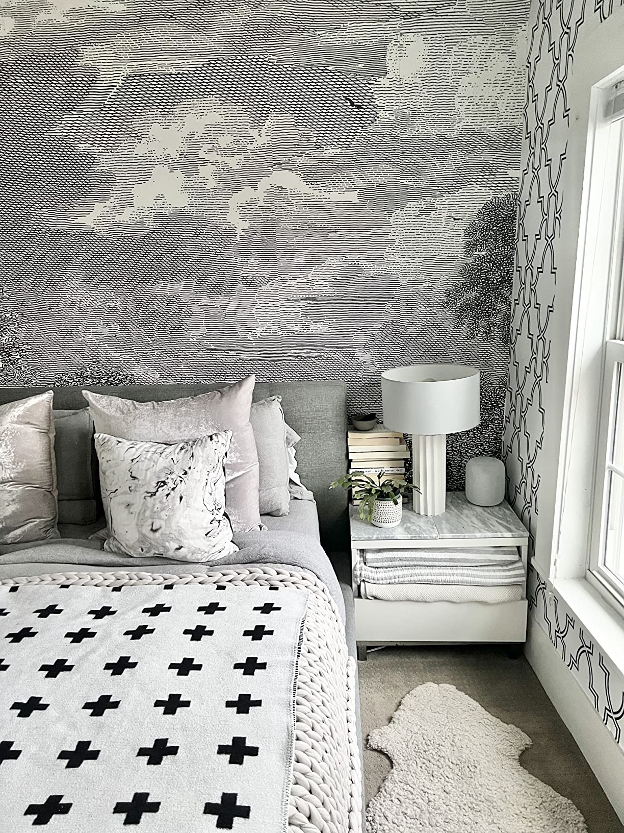 Kota Japan Premium Non-Stick Marble Pastry Cutting Board Slab 15 3/4