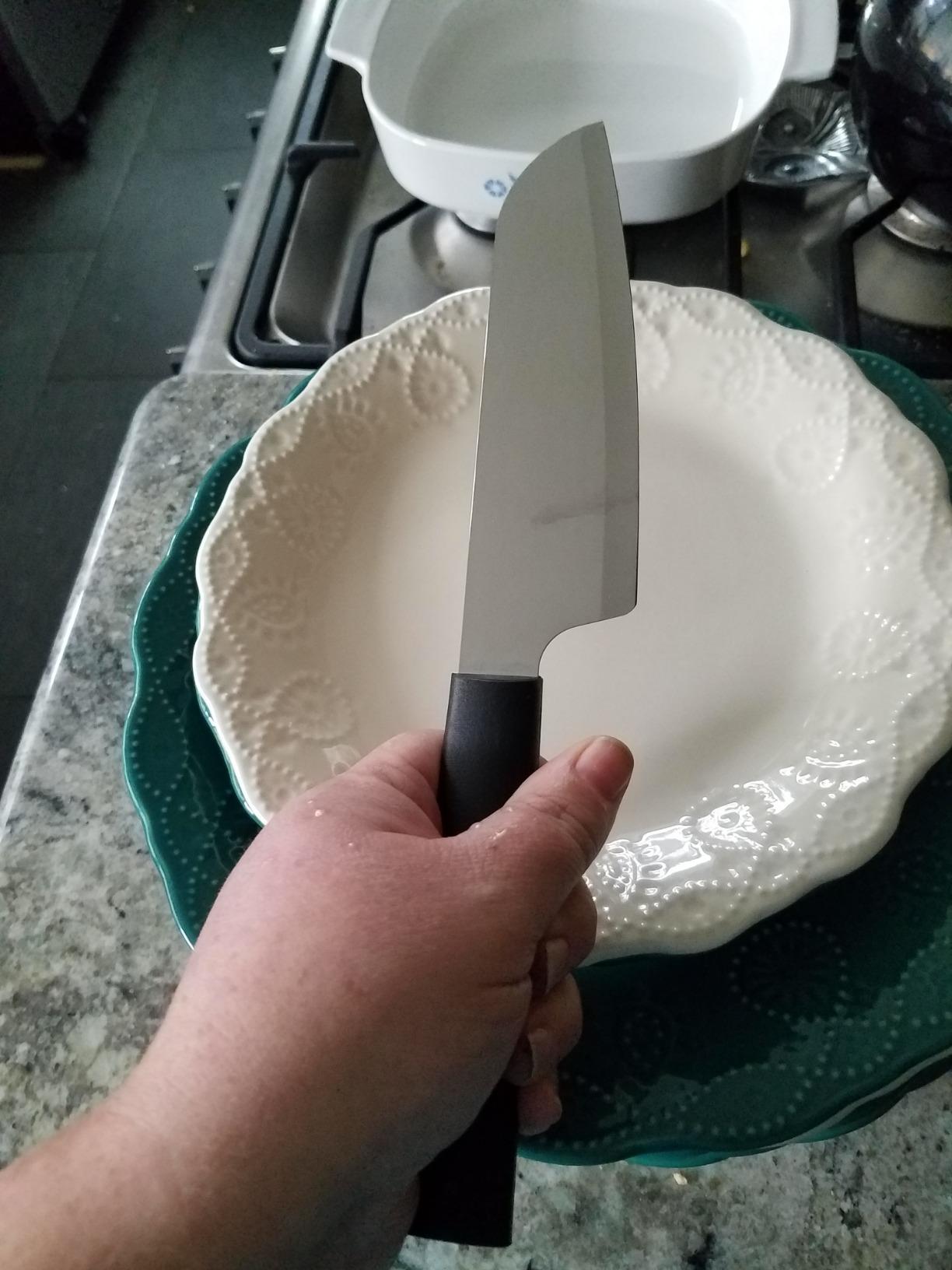 Rada Cutlery Essential Oak Block Set (S58), 8-Piece Block Knife Set, Stainless Steel Blades, Silver Handle - Customer Photo 1