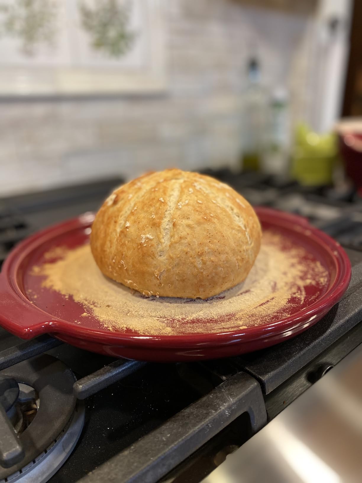 Emile Henry Modern Bread Cloche | Burgundy customer photo 2