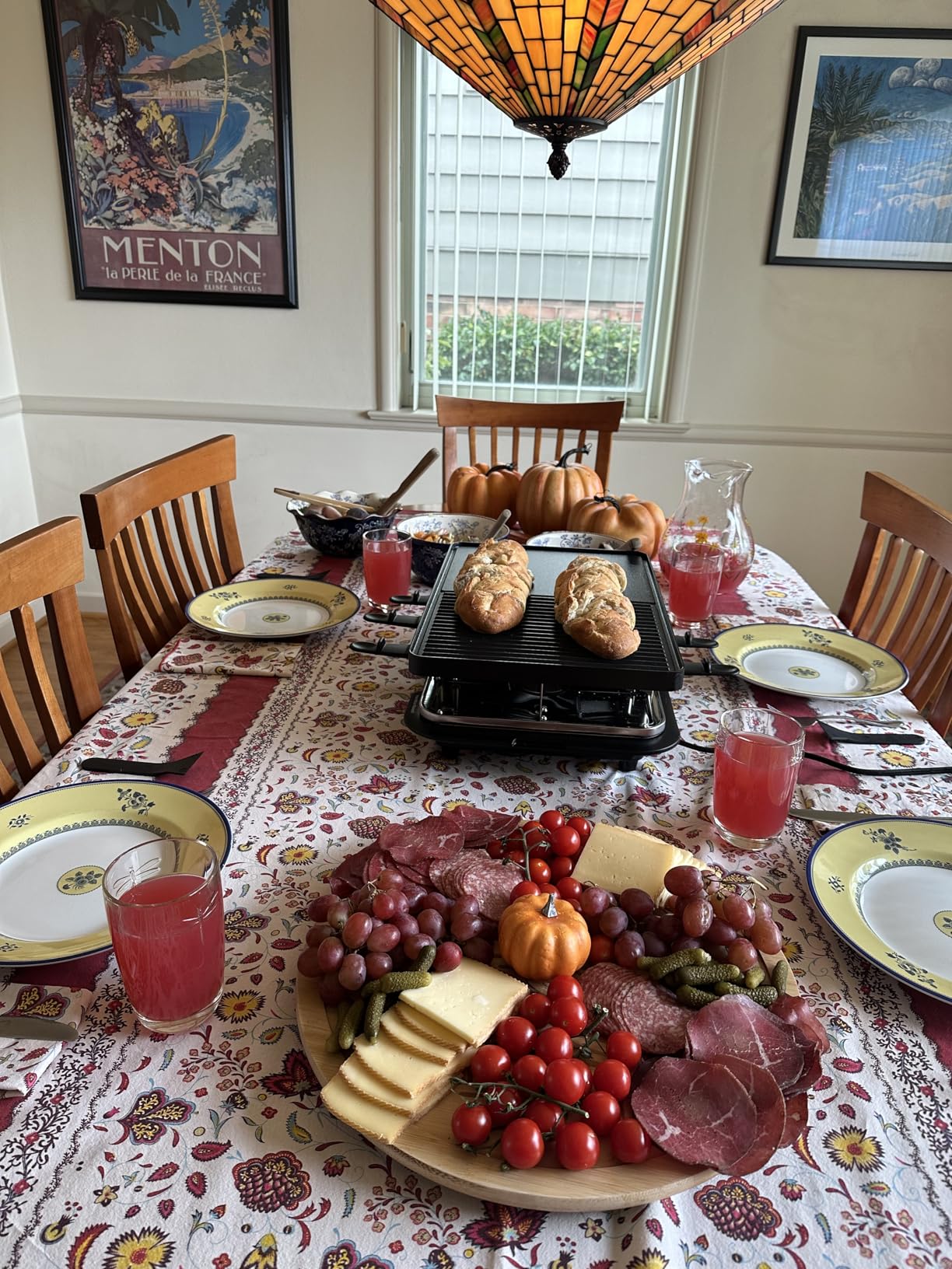 Hamilton Beach Electric Indoor Raclette Table Grill, 200 sq. in. PFAS-Free Nonstick Griddle Serves up to 8 People for Parties and Family Fun, Includes 8 Warming Trays, Black (31612MN-MX) customer photo 1