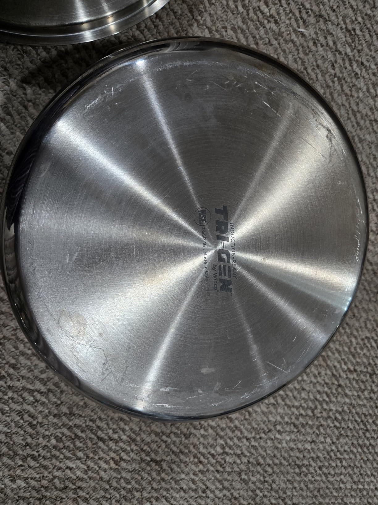 WINCO Tri-Ply Stock Pot, 20-quart, Silver - Customer Photo 1