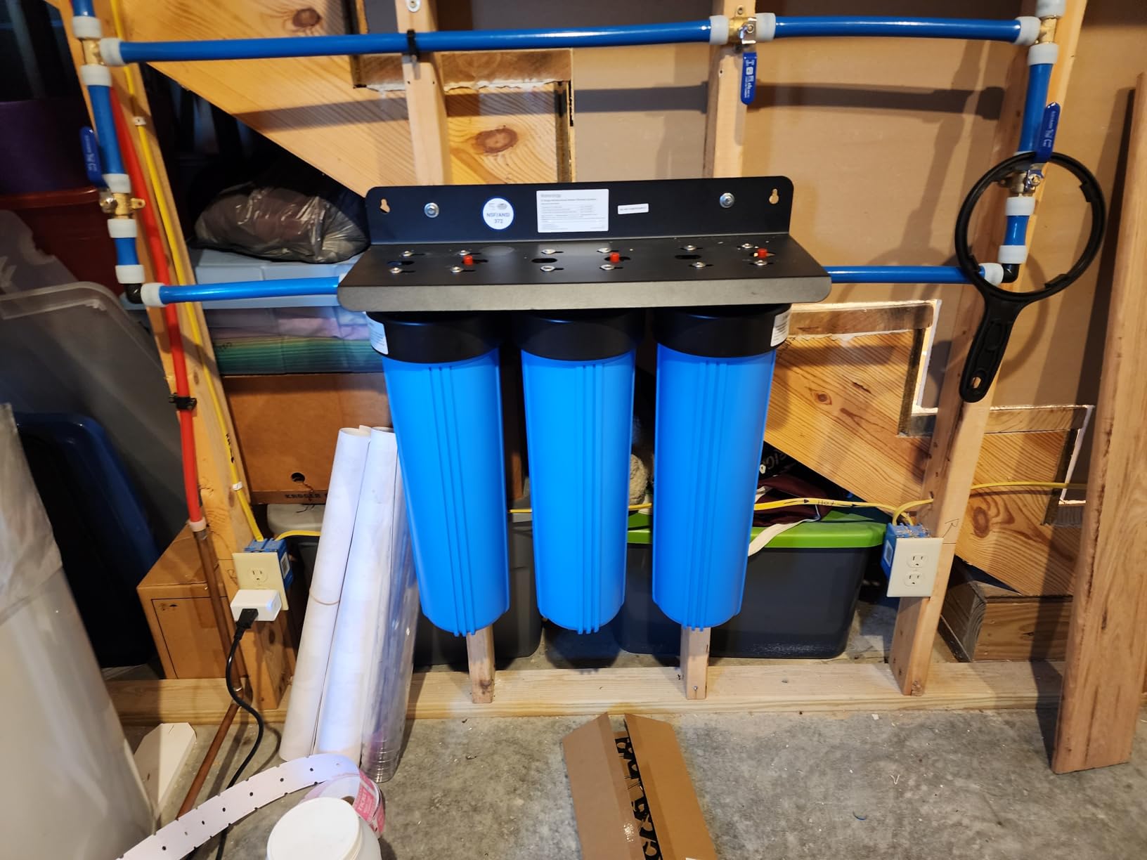 Waterdrop 3-Stage Whole House Water Filter System, with Carbon Filter & Sediment Filter, 7-Stage Filtration Highly Reduce Lead, Chlorine, Odor and Taste, 5 Micron WHF3T-PG, 1 Waterdrop 3-Stage Whole House Water Filter System, with Carbon Filter & Sediment Filter, 7-Stage Filtration Highly Reduce Lead, Chlorine, Odor and Taste, 5 Micron WHF3T-PG, 1