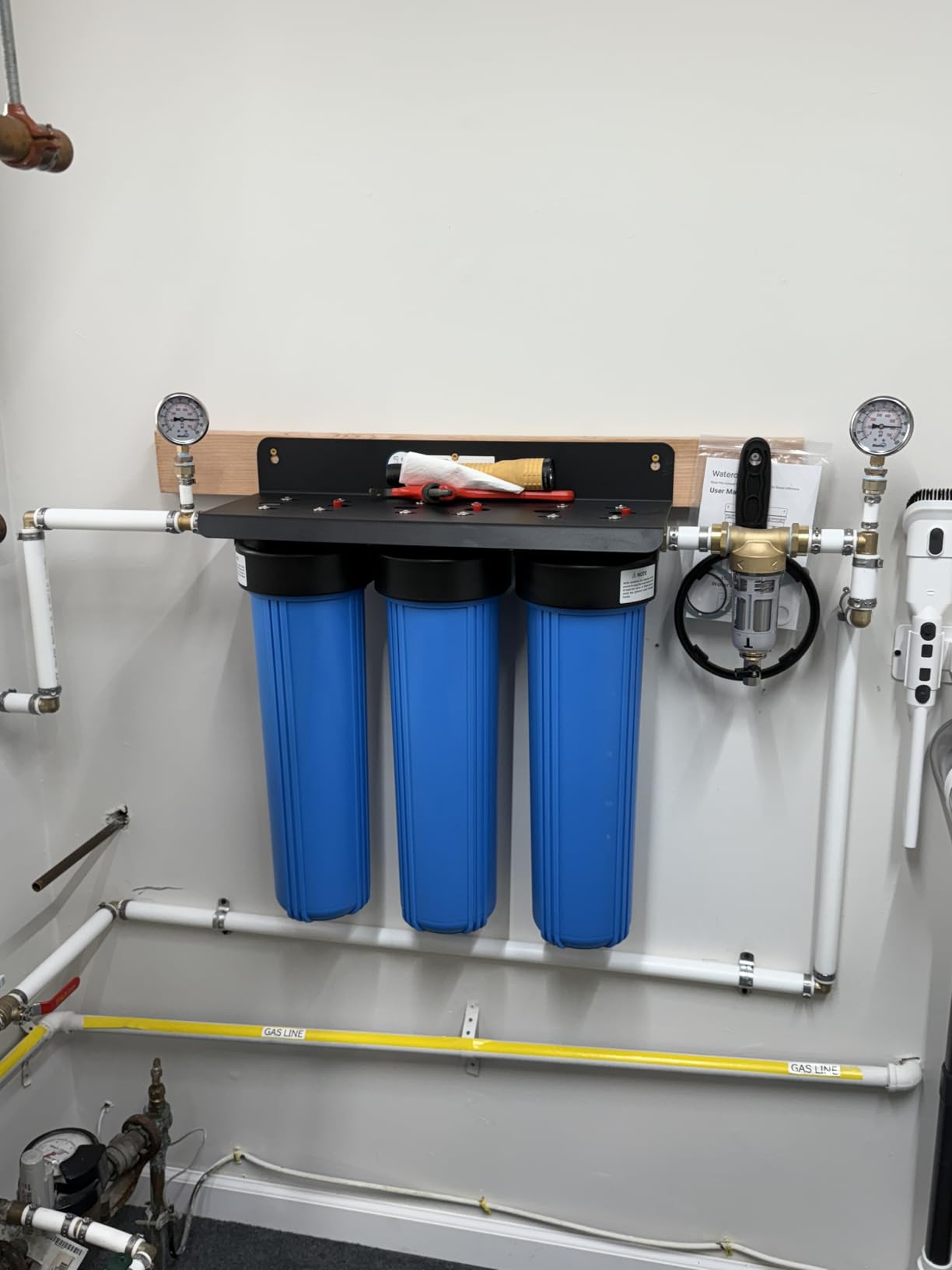 Waterdrop 3-Stage Whole House Water Filter System, with Carbon Filter & Sediment Filter, 7-Stage Filtration Highly Reduce Lead, Chlorine, Odor and Taste, 5 Micron WHF3T-PG, 1 Waterdrop 3-Stage Whole House Water Filter System, with Carbon Filter & Sediment Filter, 7-Stage Filtration Highly Reduce Lead, Chlorine, Odor and Taste, 5 Micron WHF3T-PG, 1