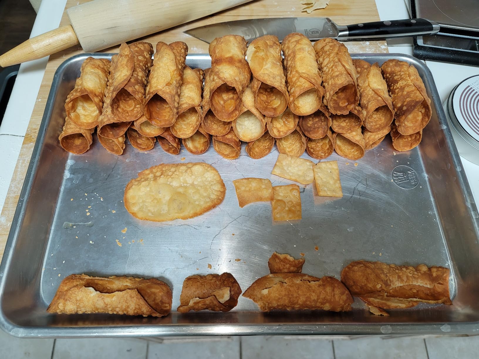 EUICAE Cannoli Tubes, 5 inch Large Stainless Steel Cannoli Forms Non-stick cream horn Danish Pastry Molds for Croissant Shell Cream Roll Pack of 15 customer photo 2