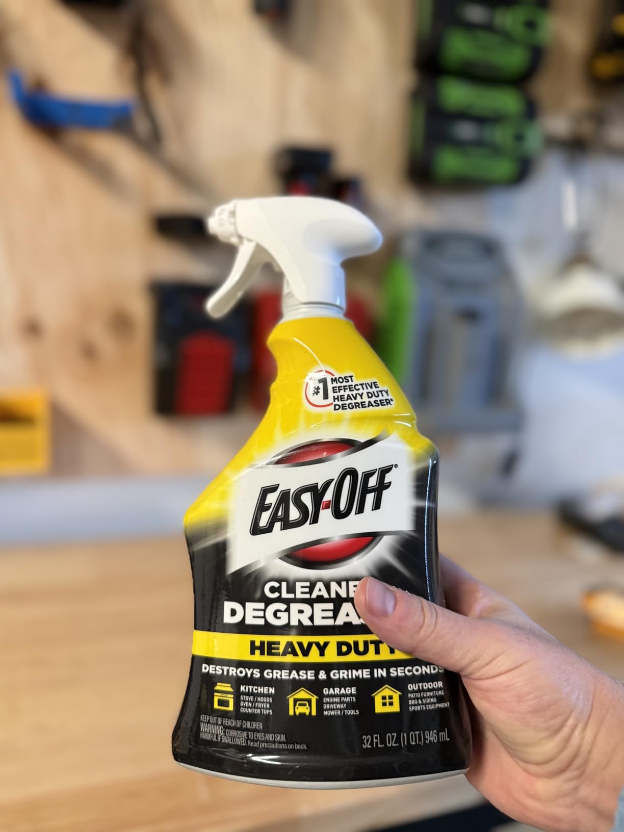 Easy-Off Heavy Duty Degreaser Cleaner Spray, Kitchen Degreaser, 32 Oz - Customer Photo 0