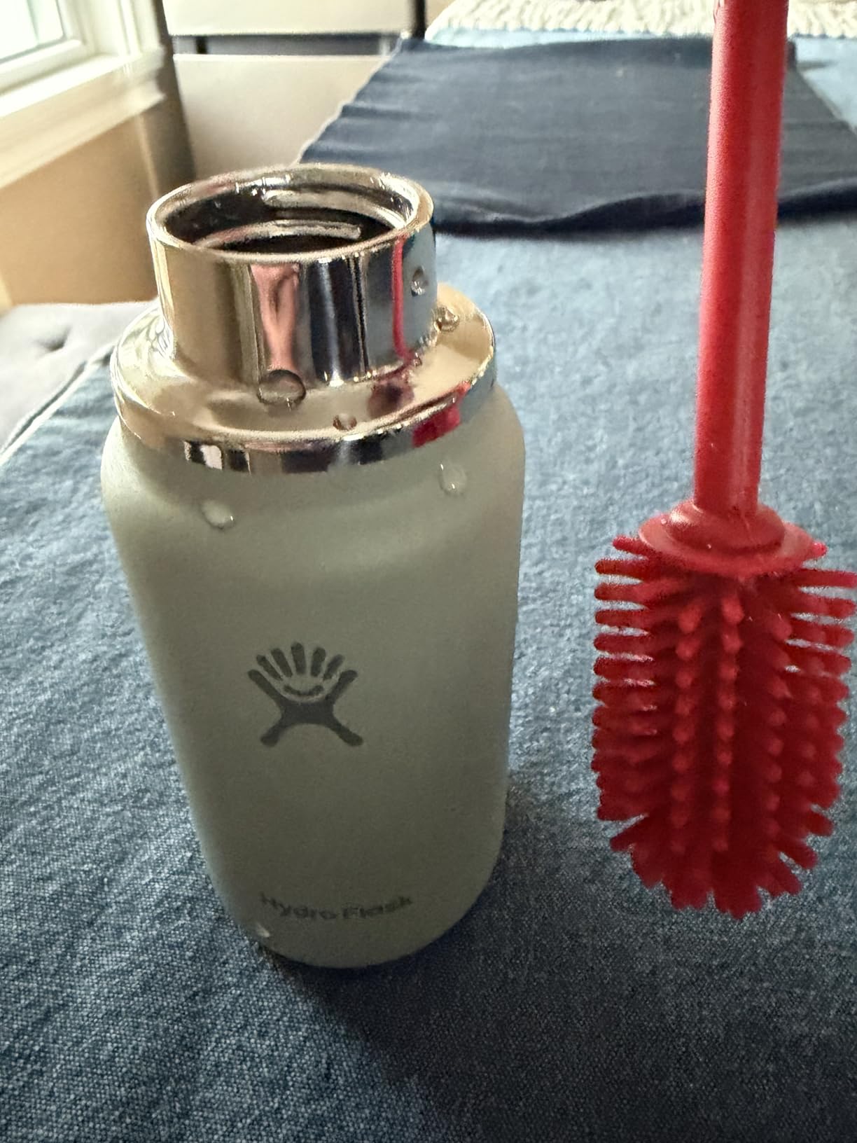 Silicone Bottle Cleaning Brush with Long Handle, 12.5 Silicone Bottle Cleaning Brush with Long Handle, 12.5