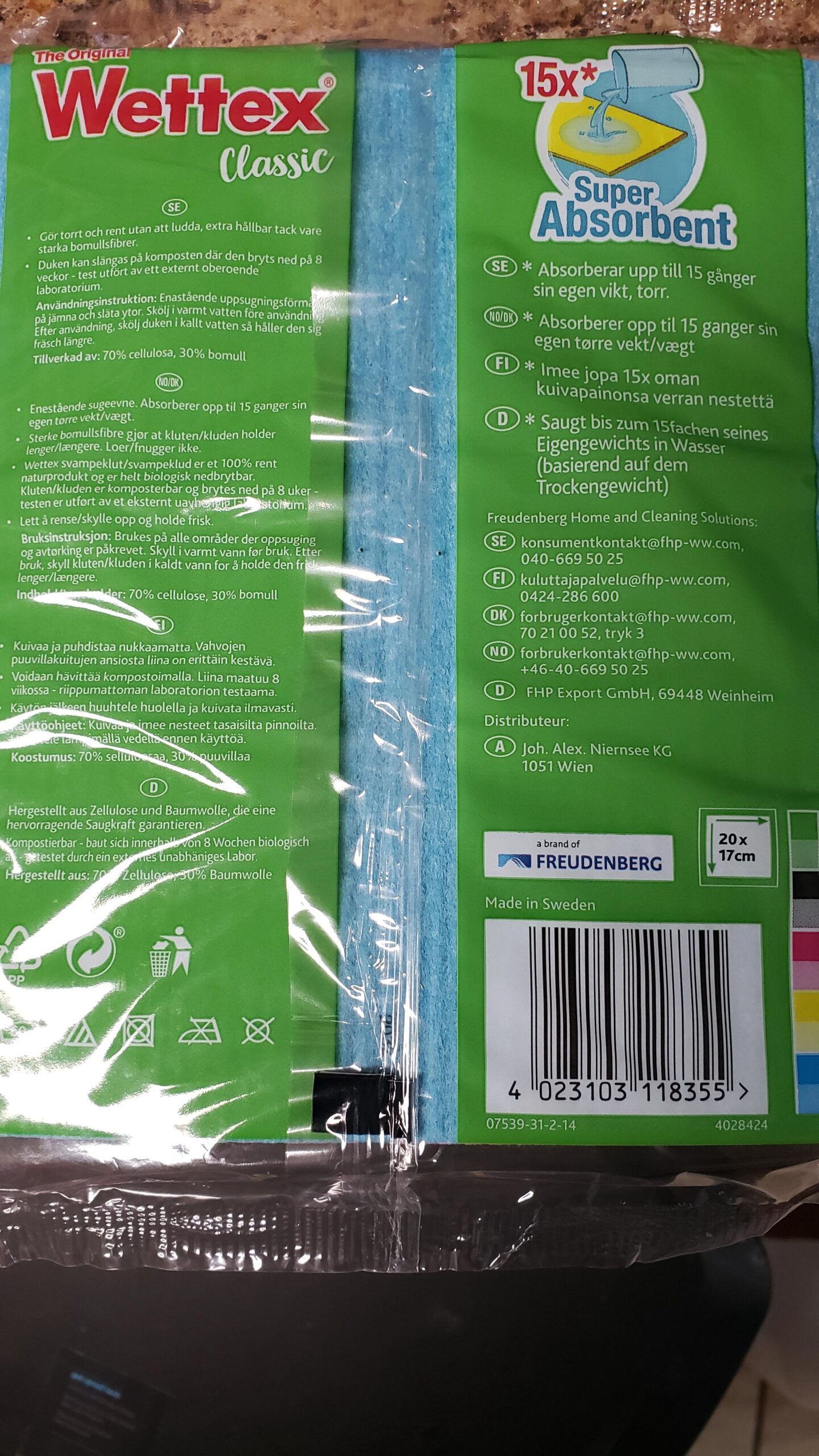 Wettex The Original 10 Pack Swedish Dishcloth for Kitchen - Customer Photo 2