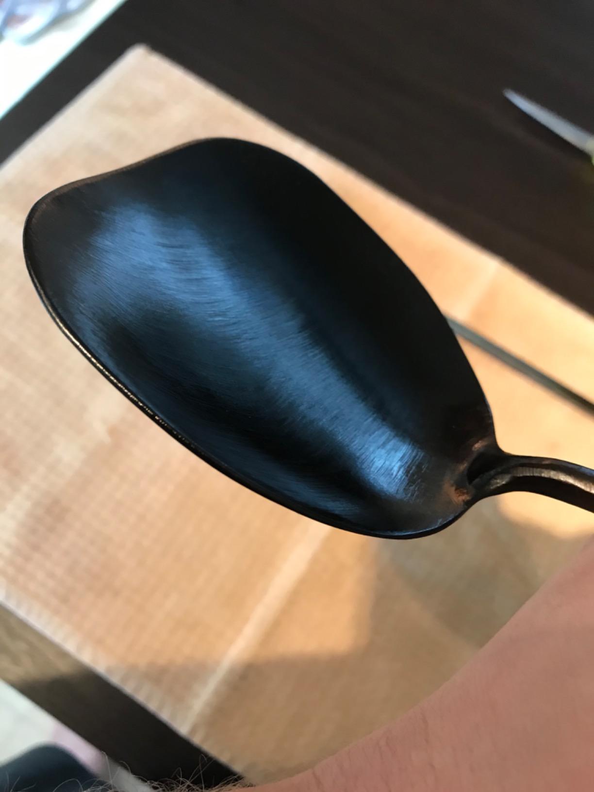 ZhenSanHuan Hand Hammered Carbon Steel Spatula Long Handle Chuan Wok Tool customer photo 2