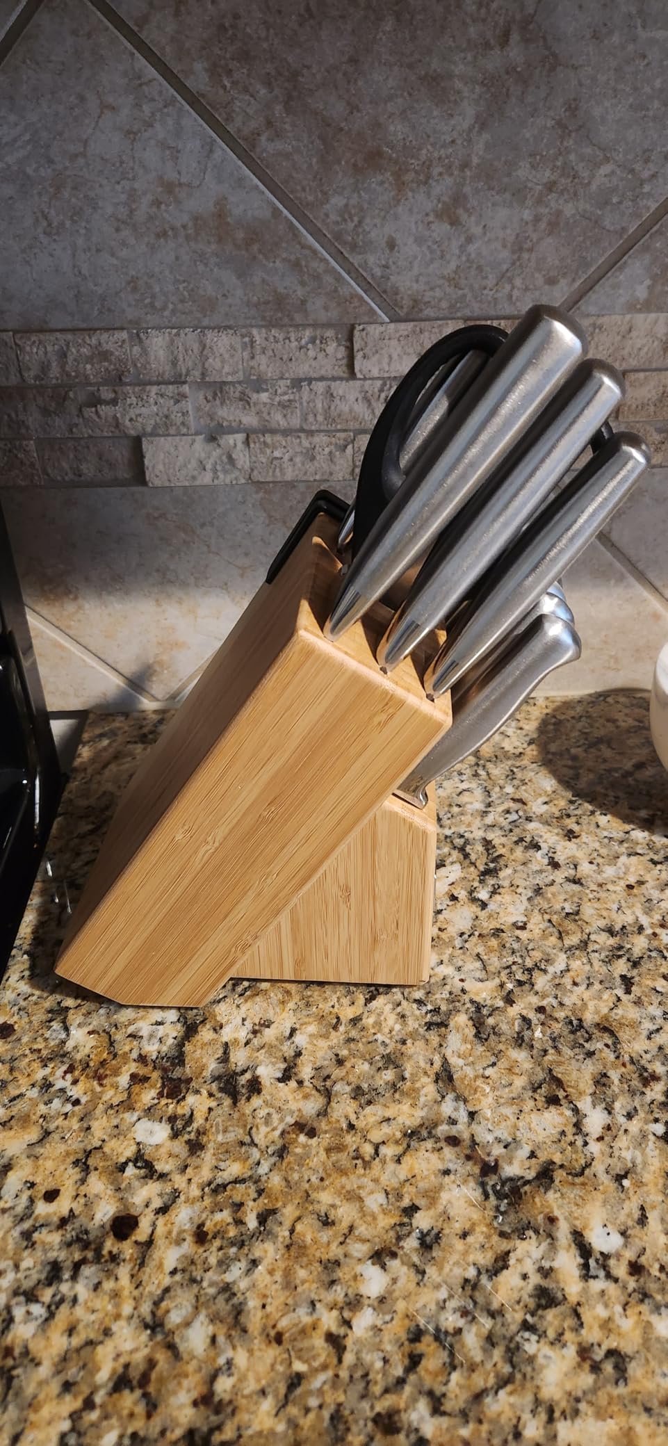 McCook® Knife Sets, German Stainless Steel Kitchen Knife Block Sets with Built-in Sharpener - Customer Photo 0