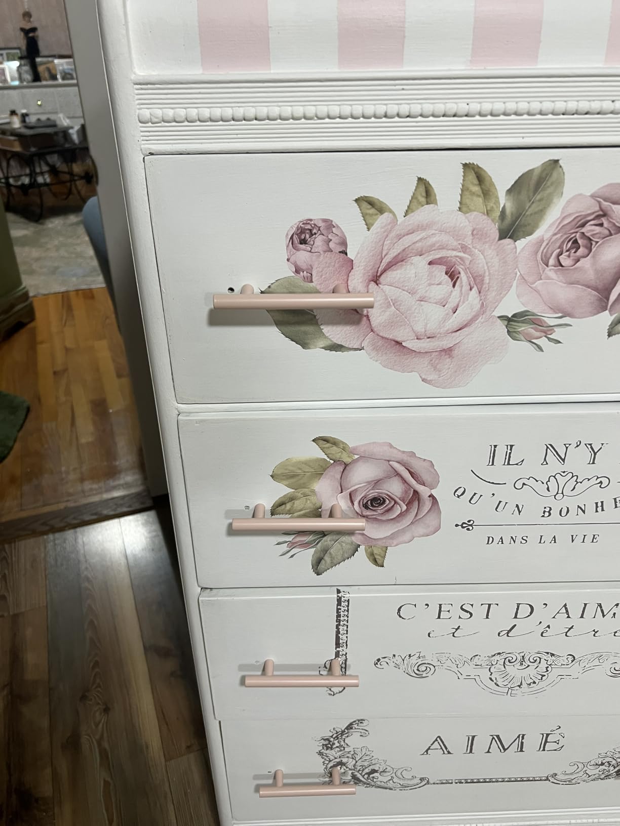 Ravinte 30 Pack | 5 Inch Cabinet Pulls Matte Black Stainless Steel Kitchen Drawer Pulls Cabinet Handles 5 InchLength, 3 Inch Hole Center customer photo 1