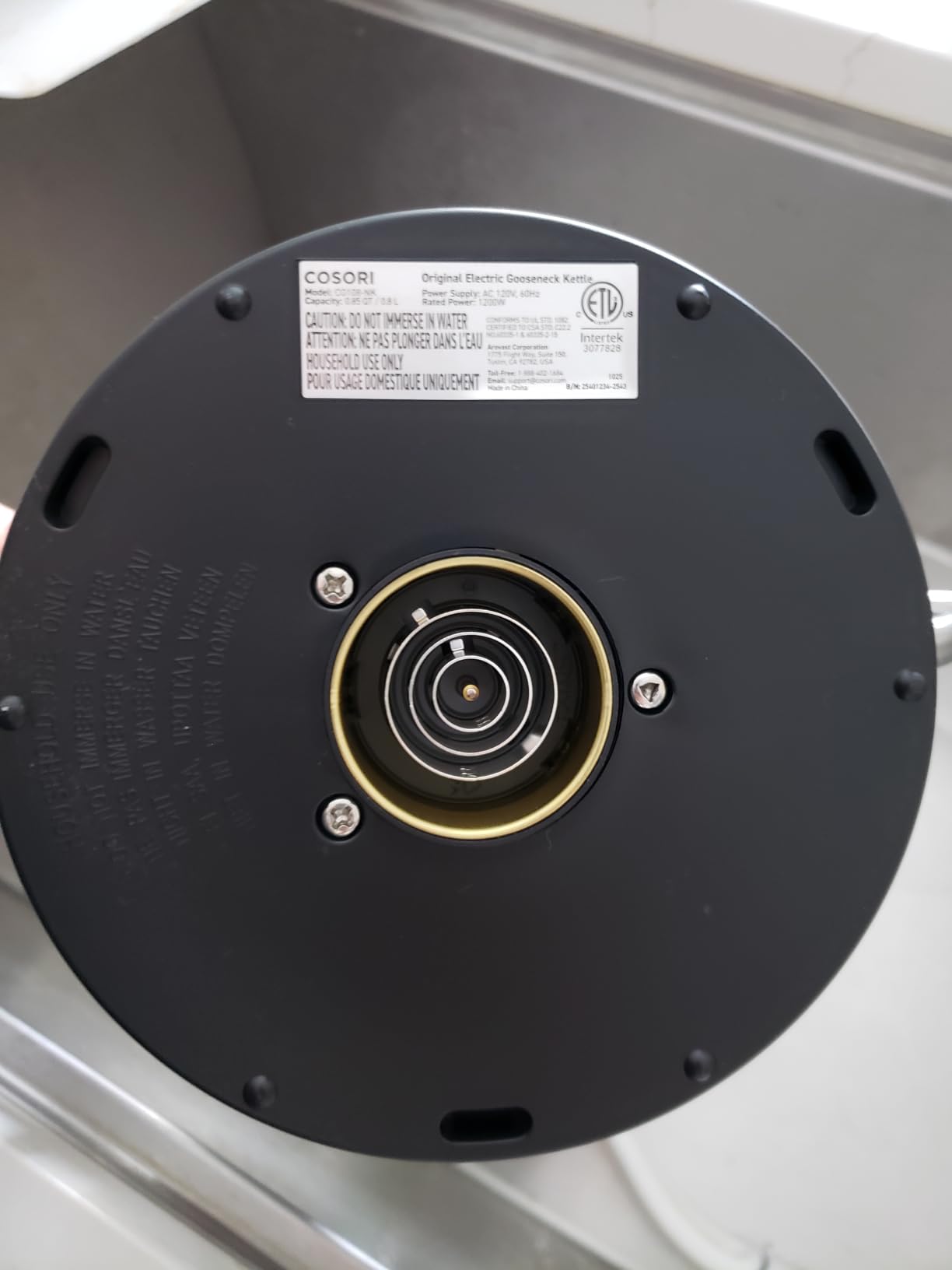 COSORI Electric Gooseneck Kettle with 5 Temperature Control Presets, Pour Over Kettle for Coffee & Tea, Hot Water Boiler, 100% Stainless Steel Inner Lid & Bottom, 1200W/0.8L customer photo 1